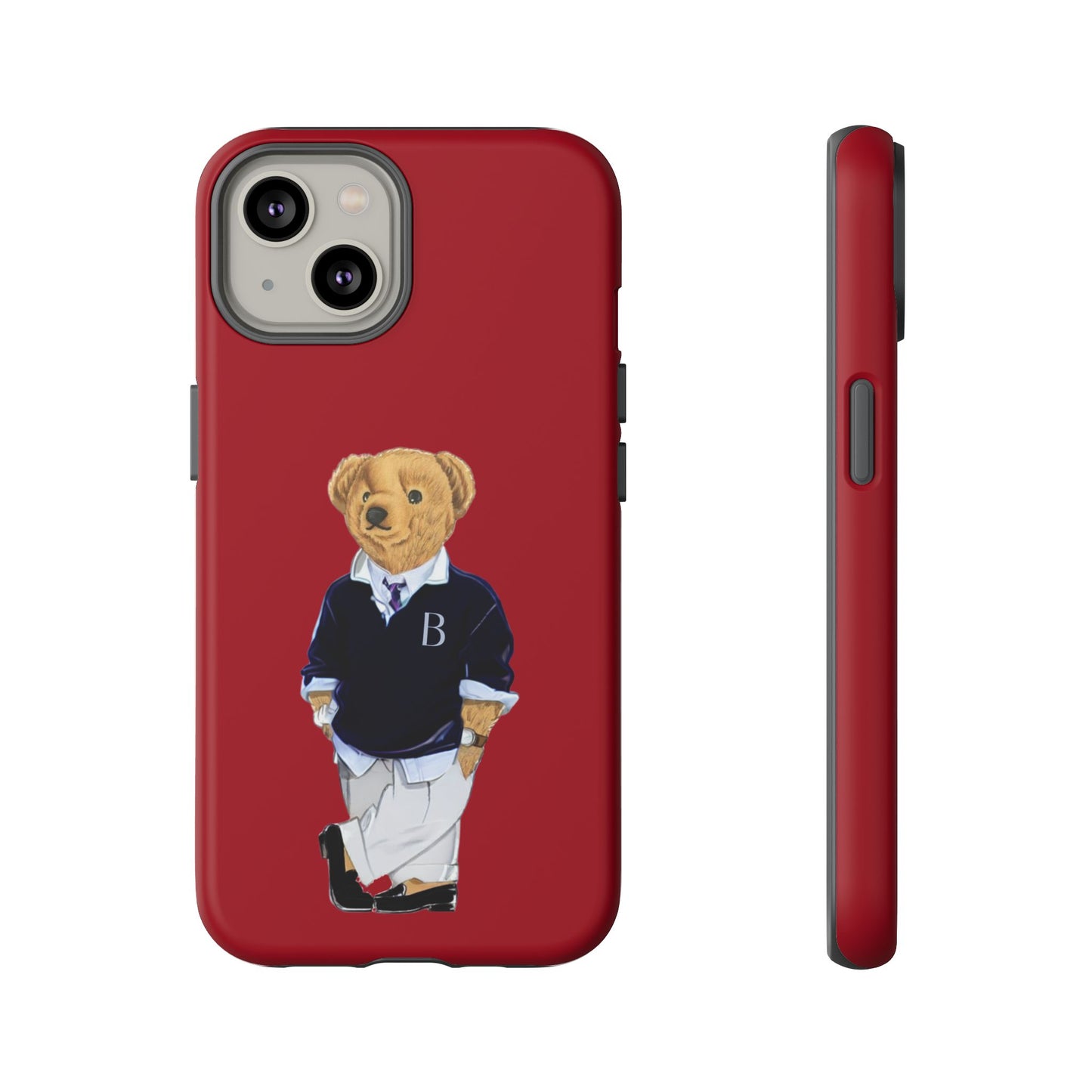 Red Bear Though Phone Case