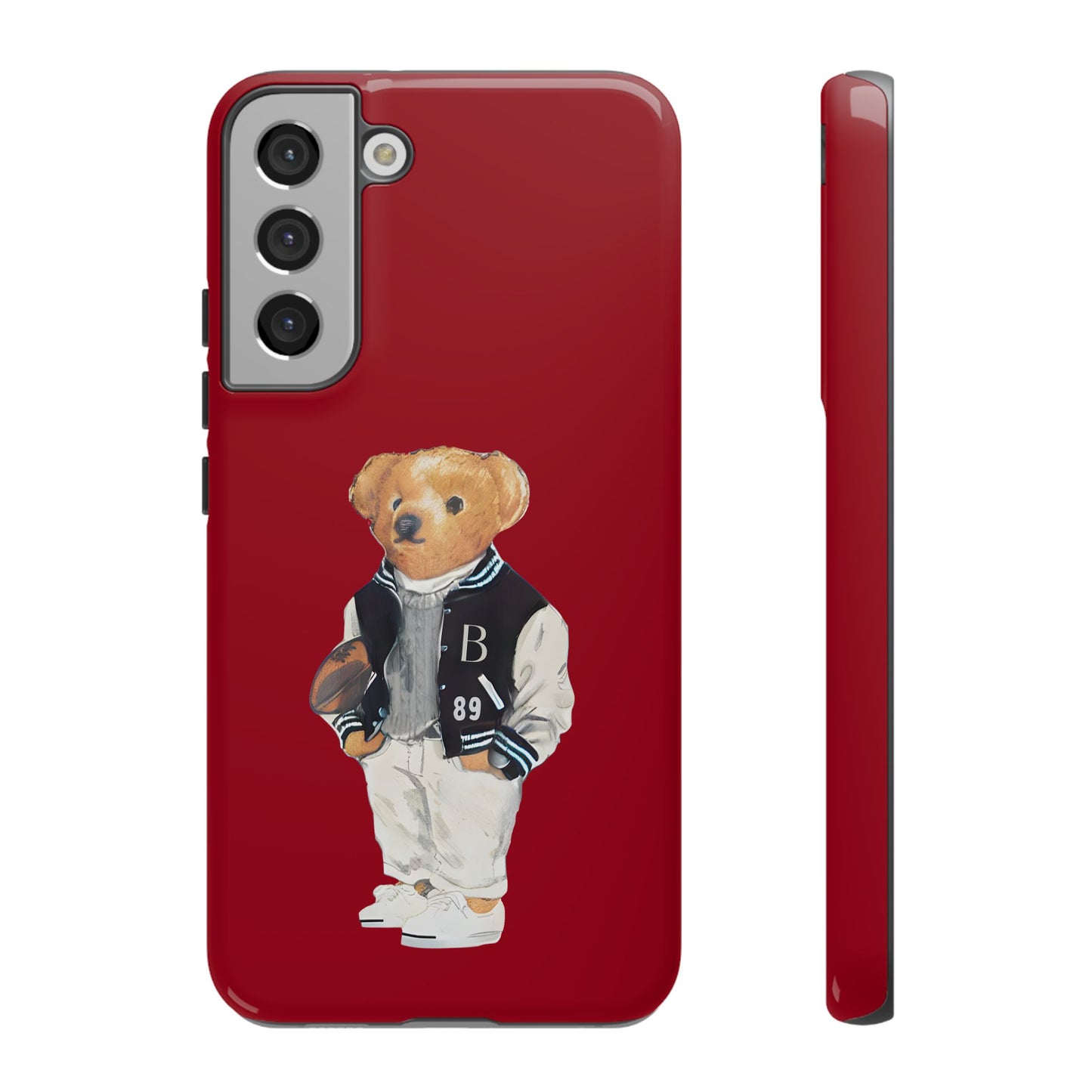 Red Tough Bear Phone Case