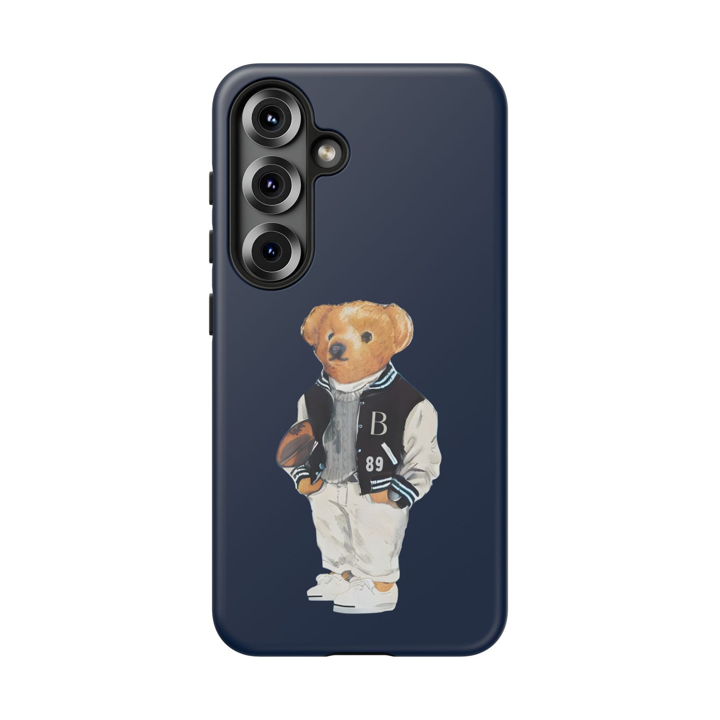 Dark Blue Tough Bear Phone Case