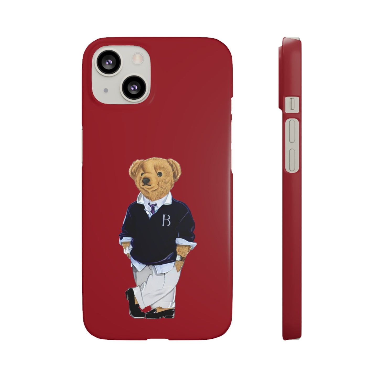 Red Bear Snap Case – Bold & Stylish