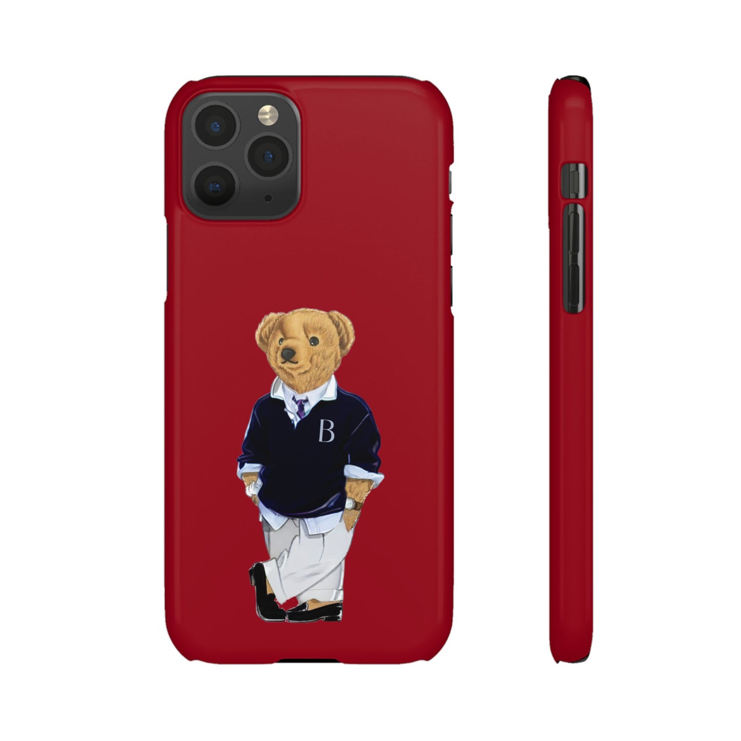 Red Bear Snap Case – Bold & Stylish