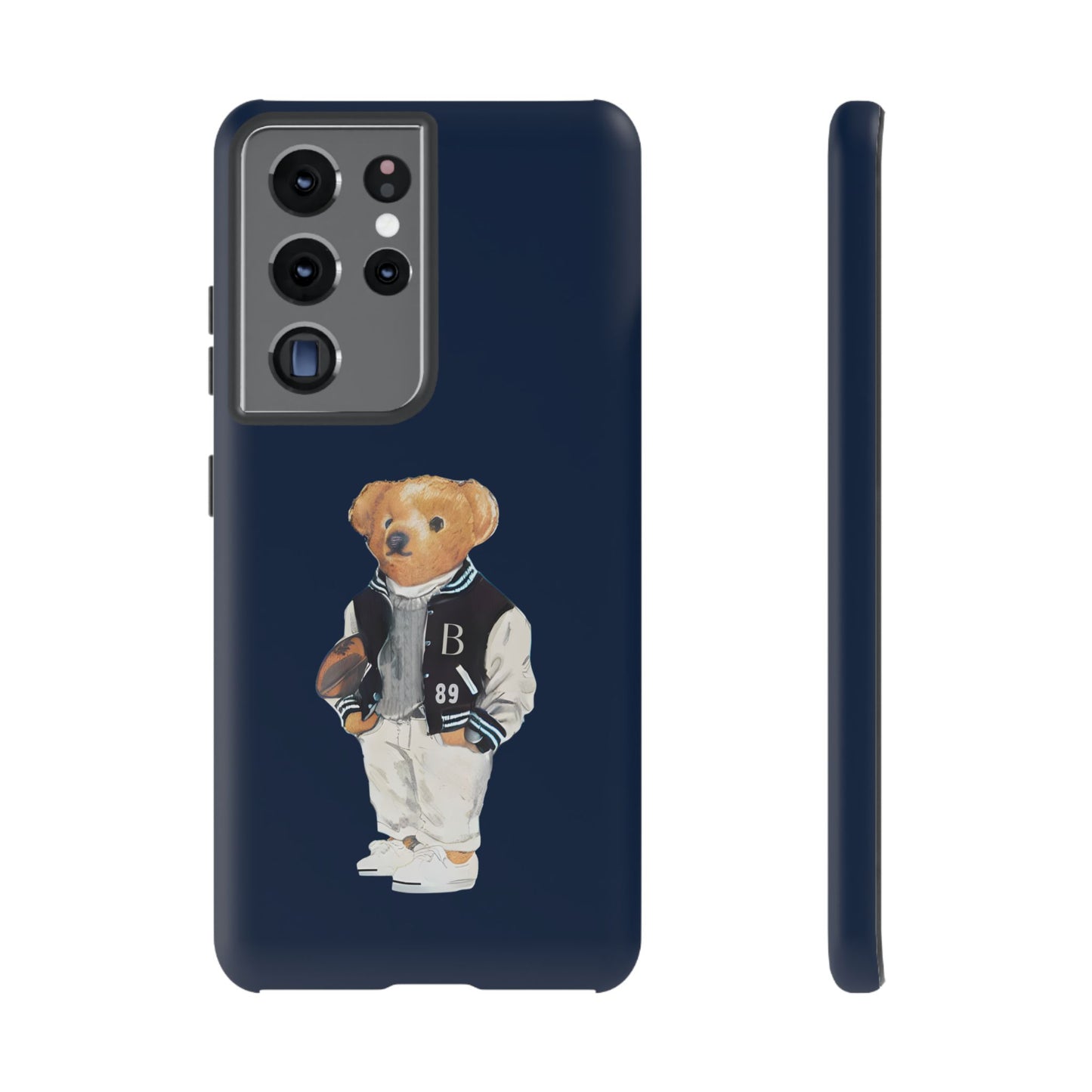 Dark Blue Tough Bear Phone Case