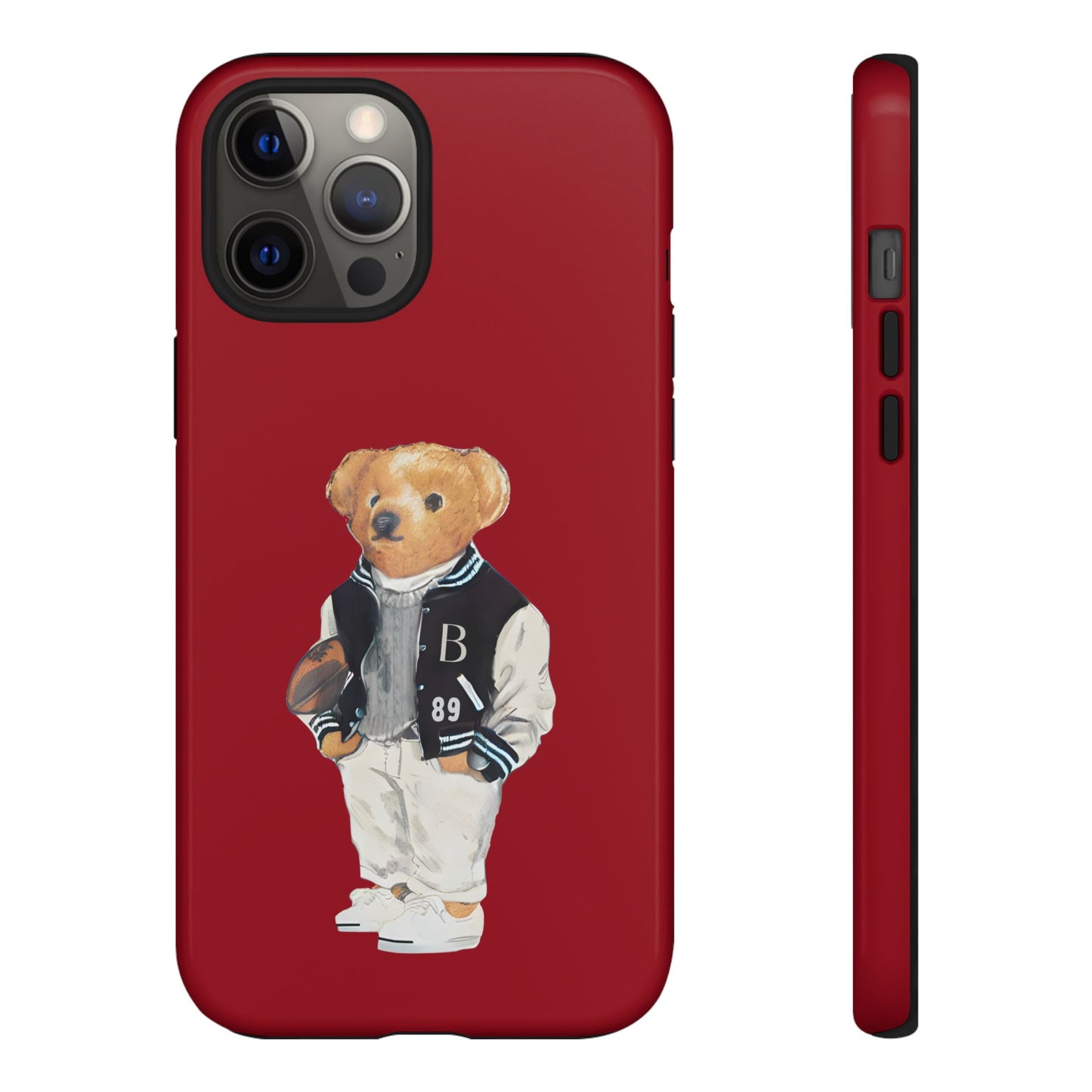 Red Tough Bear Phone Case