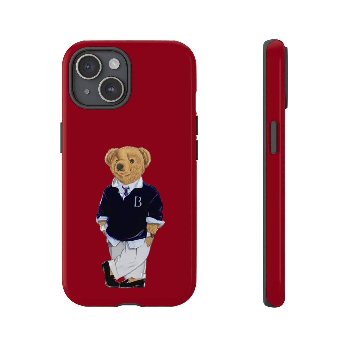 Red Bear Though Phone Case