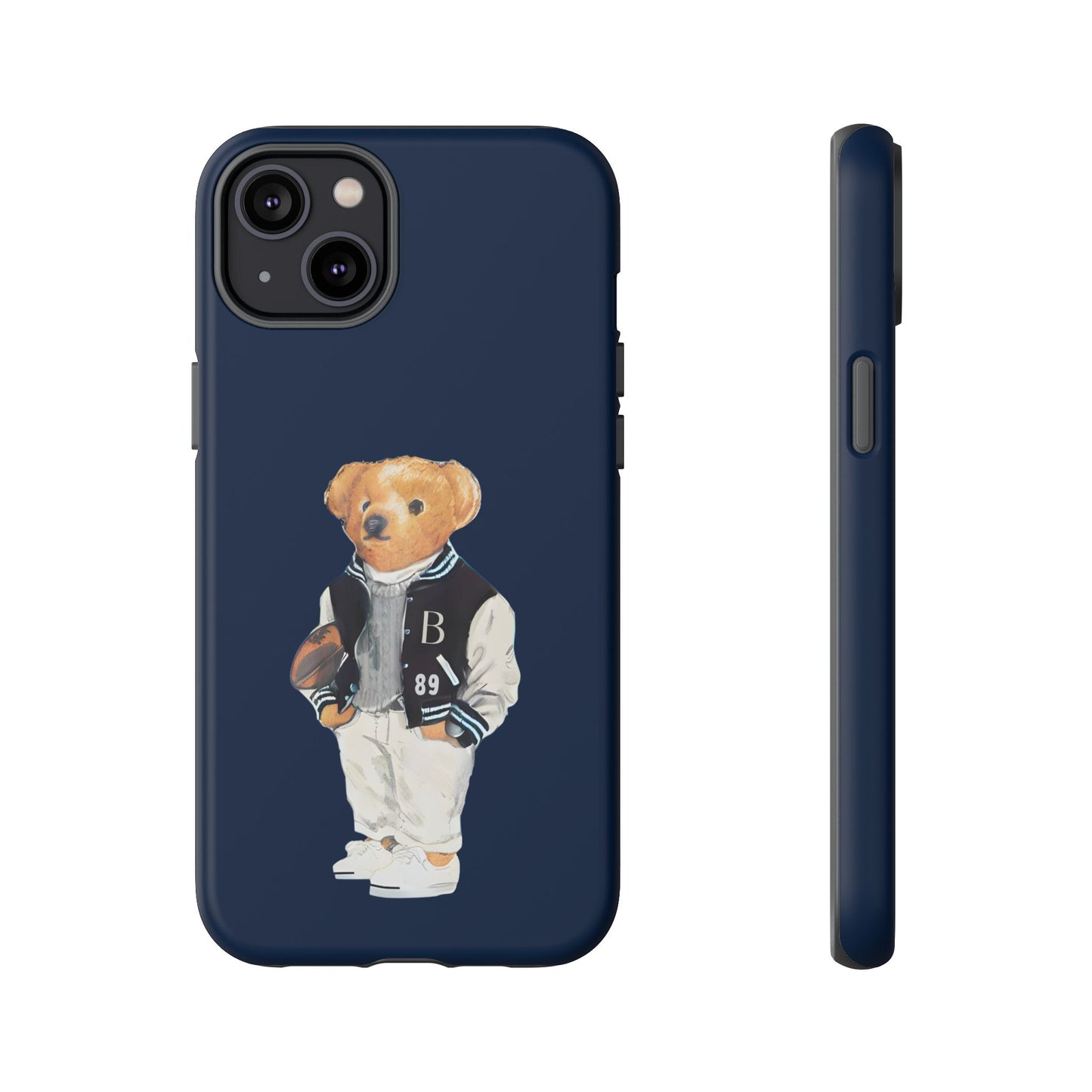 Dark Blue Tough Bear Phone Case