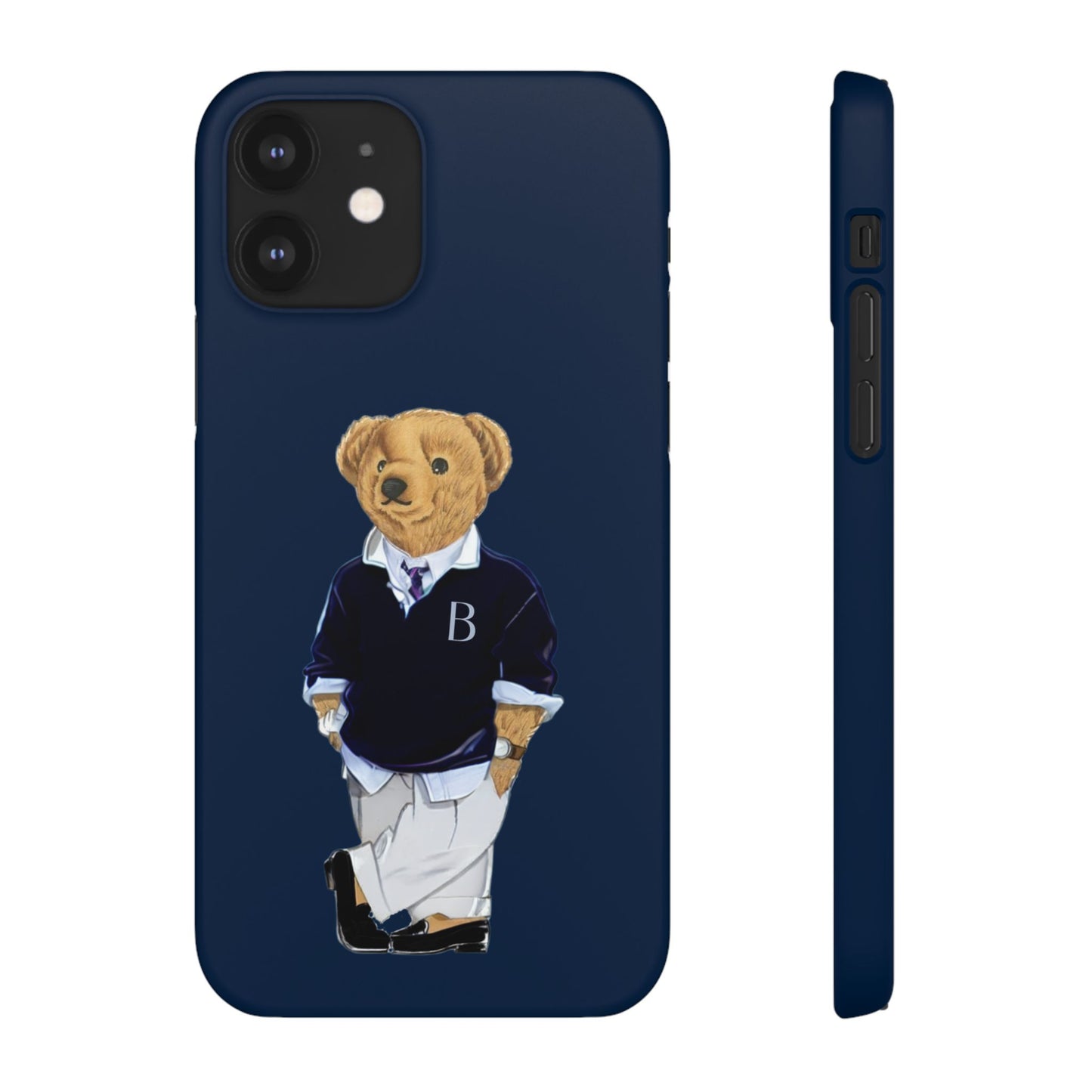 Dark Blue Bear Snap Case – Bold & Stylish