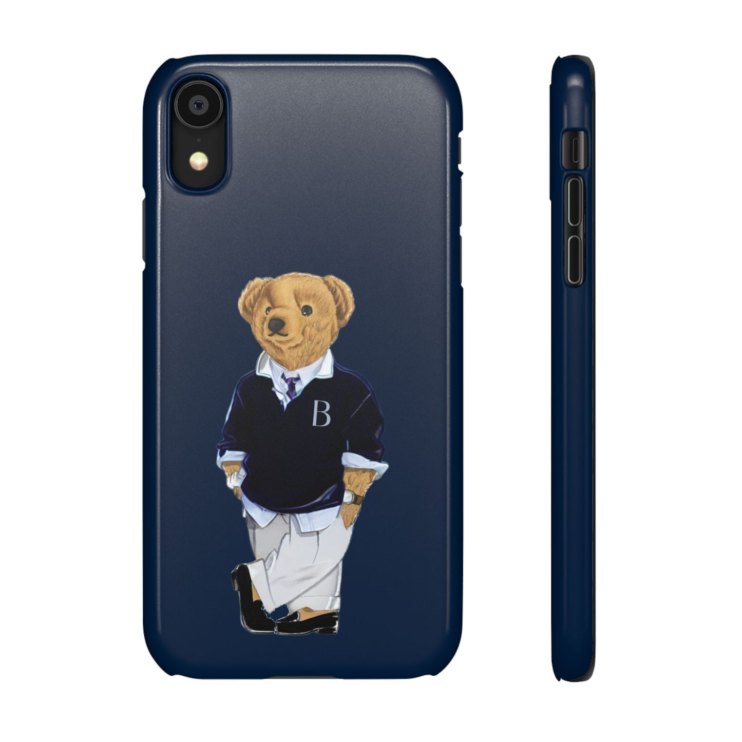 Dark Blue Bear Snap Case – Bold & Stylish