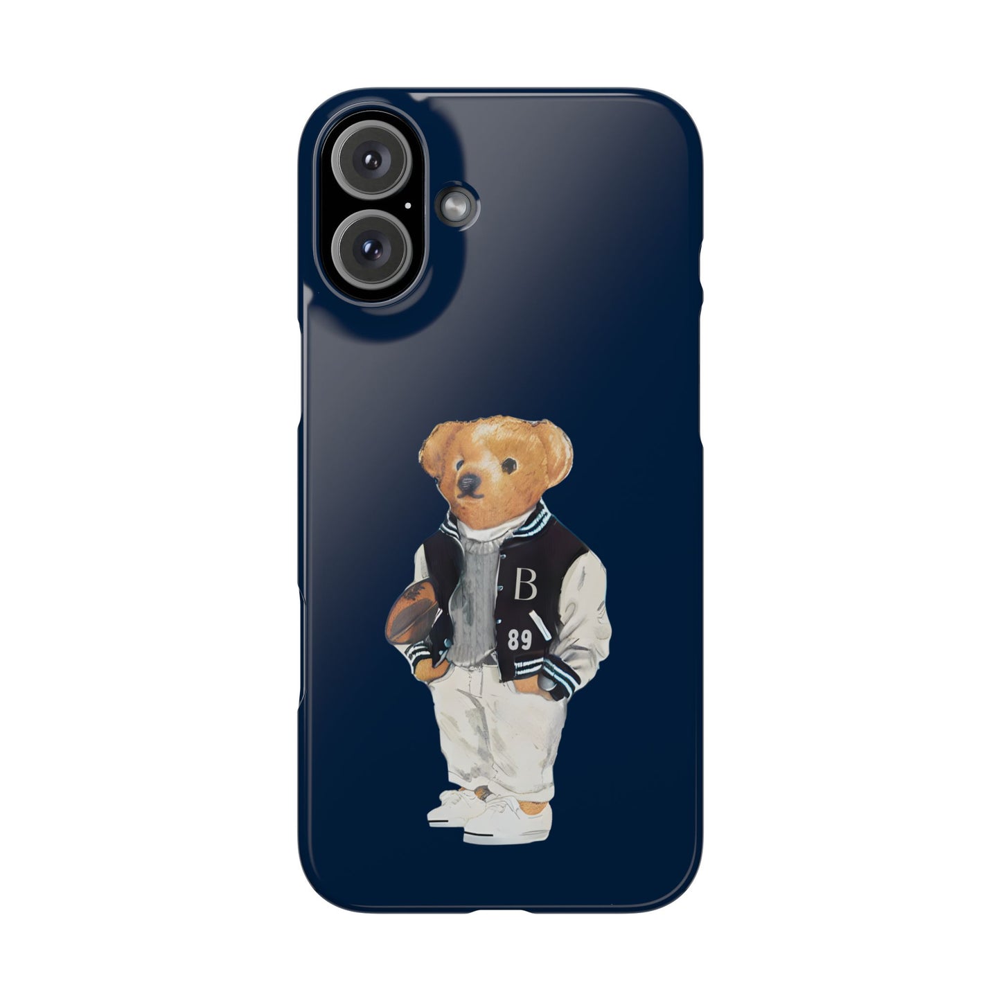 Dark Blue Bear Snap Case – Bold & Stylish