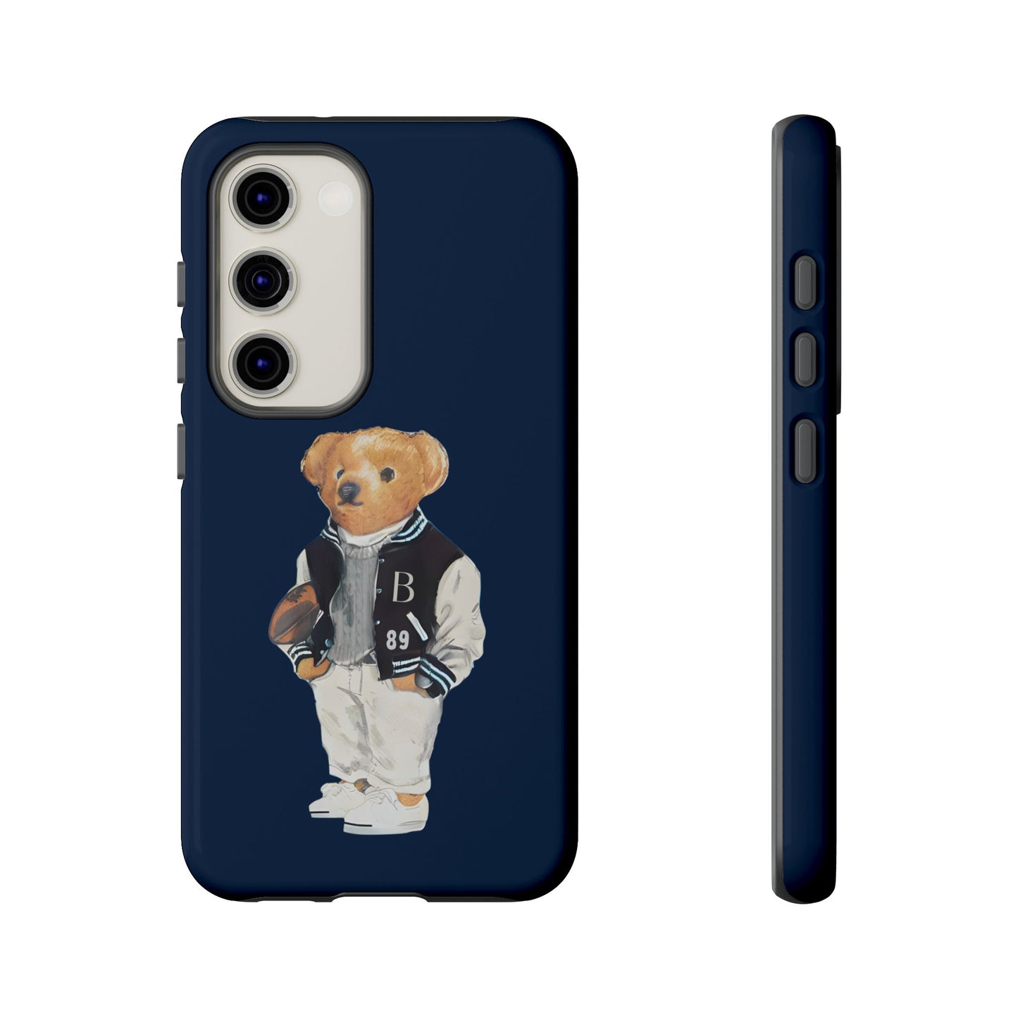 Dark Blue Tough Bear Phone Case