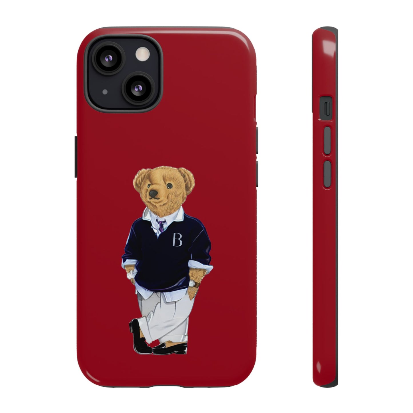 Red Bear Though Phone Case