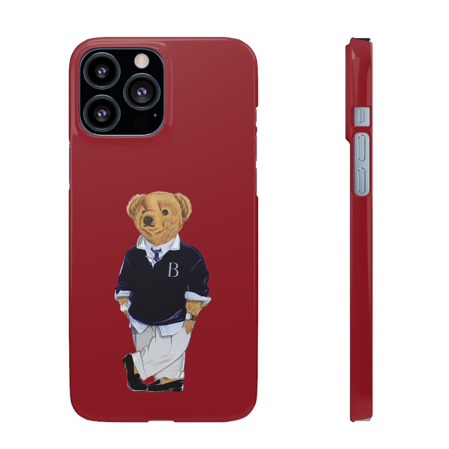 Red Bear Snap Case – Bold & Stylish