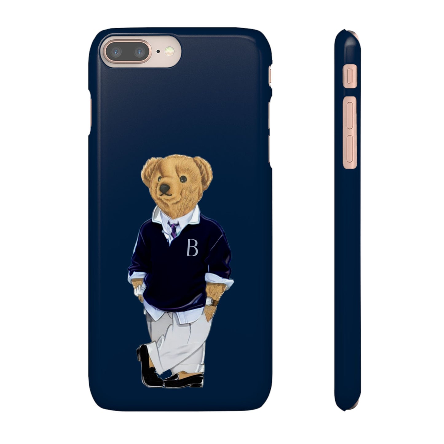 Dark Blue Bear Snap Case – Bold & Stylish