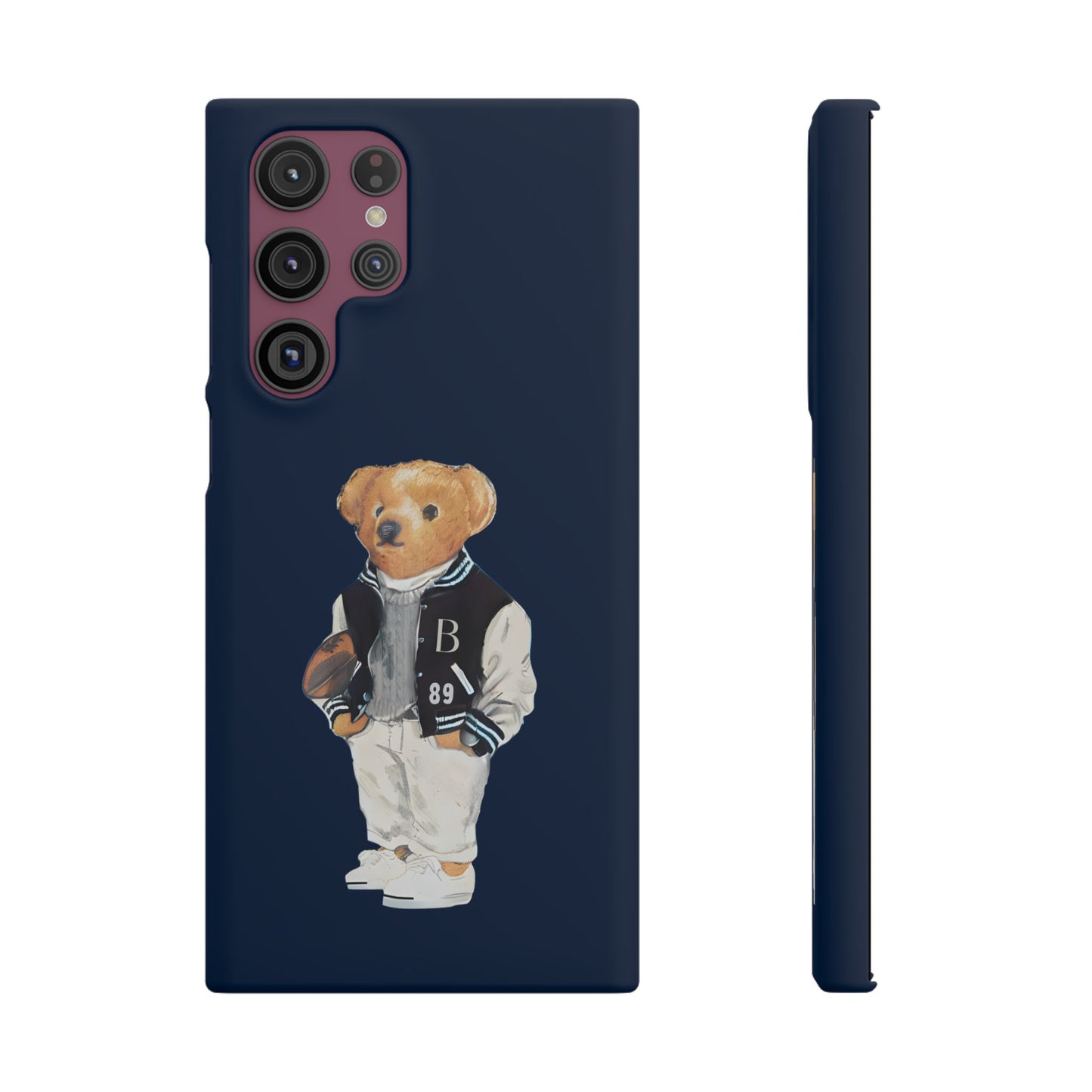 Dark Blue Bear Snap Case – Bold & Stylish