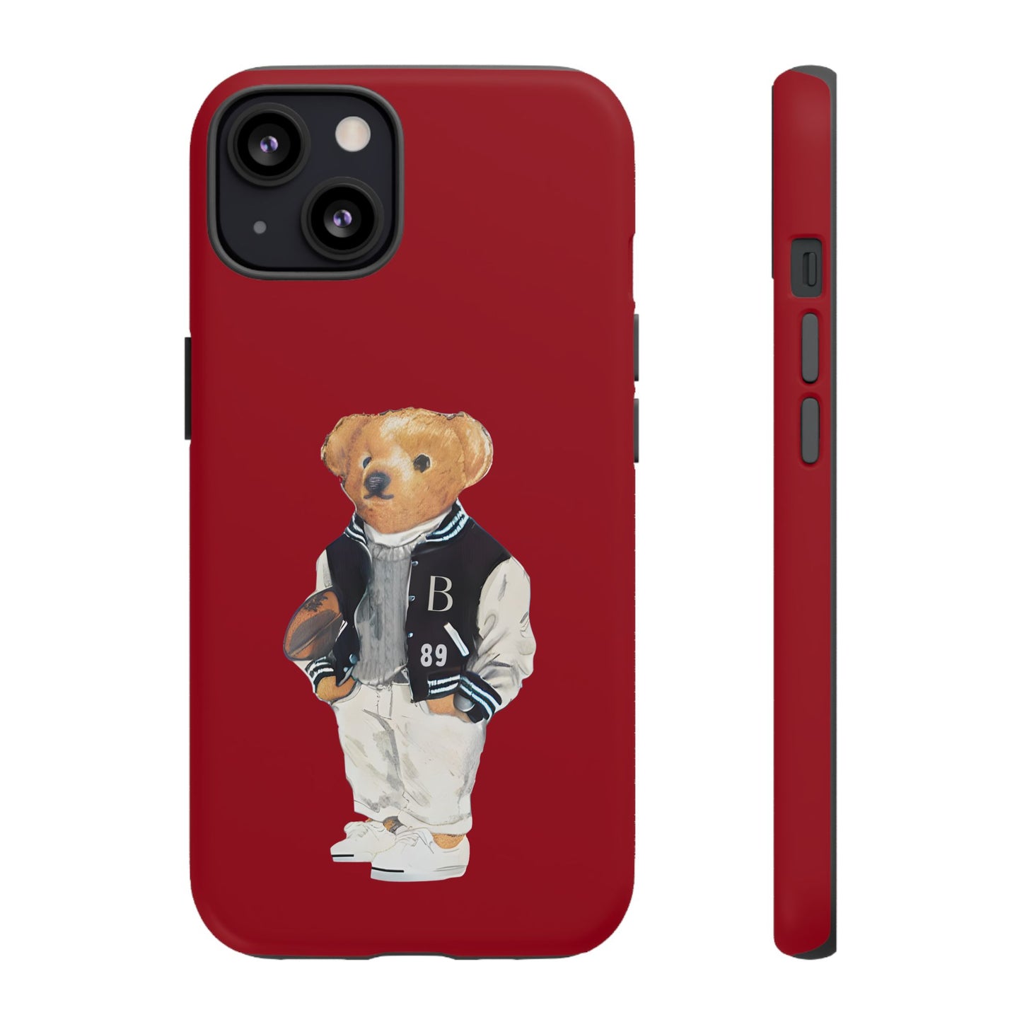 Red Tough Bear Phone Case