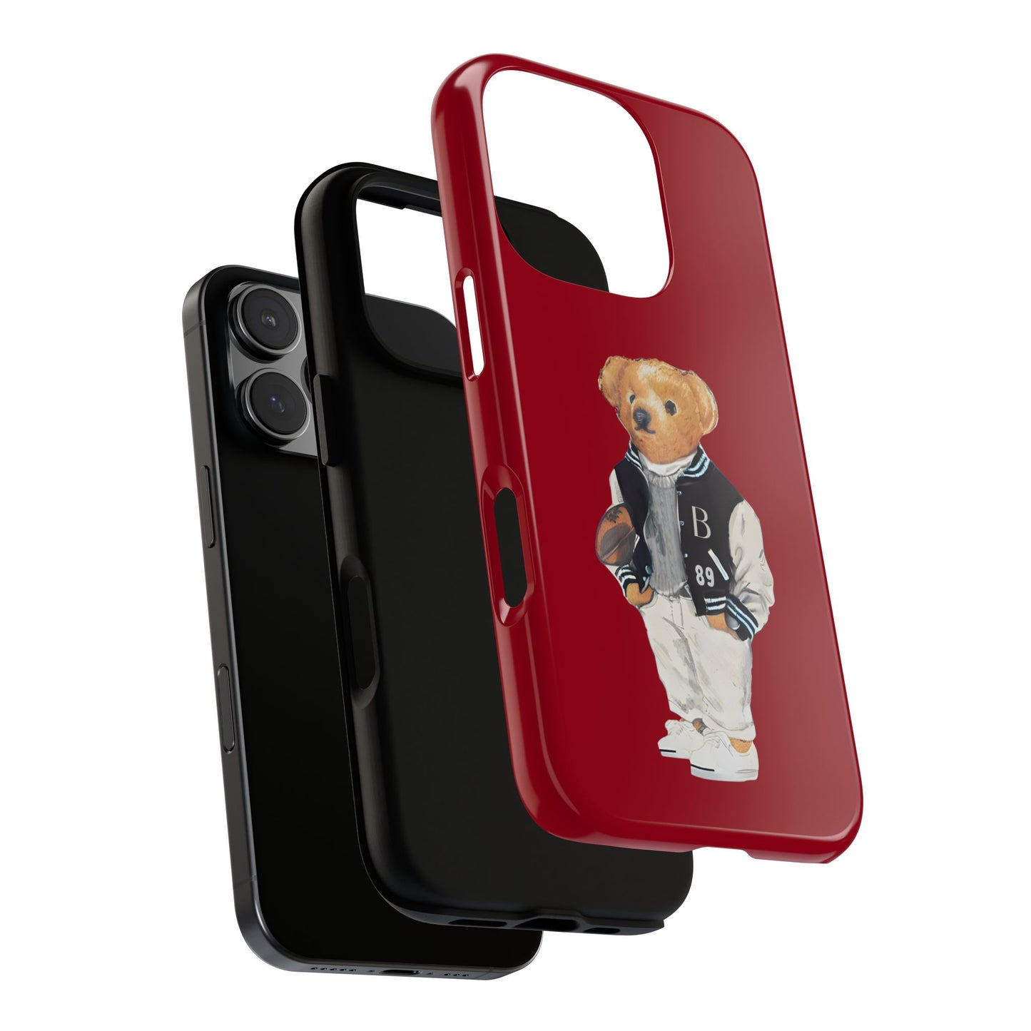 Red Tough Bear Phone Case