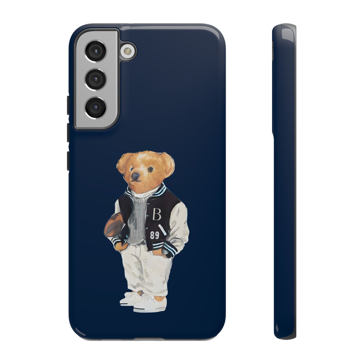 Dark Blue Tough Bear Phone Case