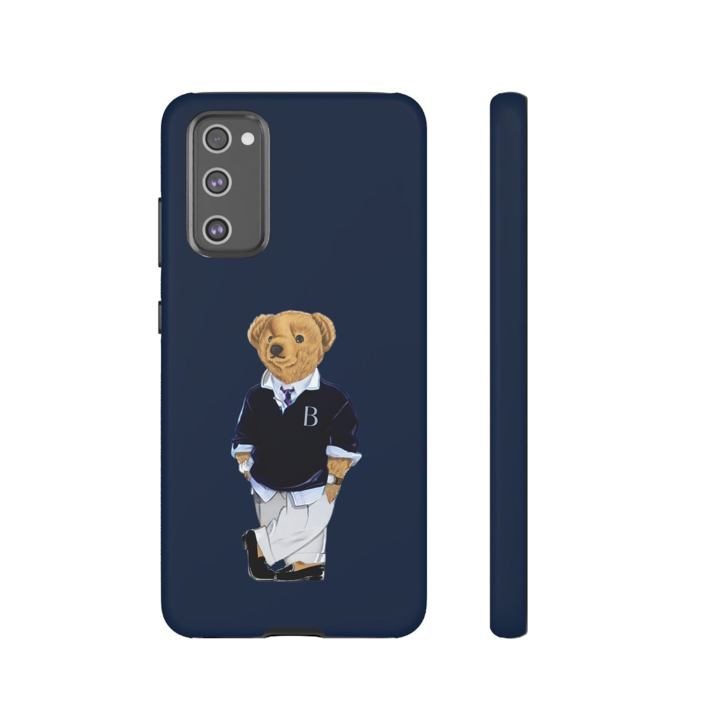 Dark Blue Bear Though Phone Case