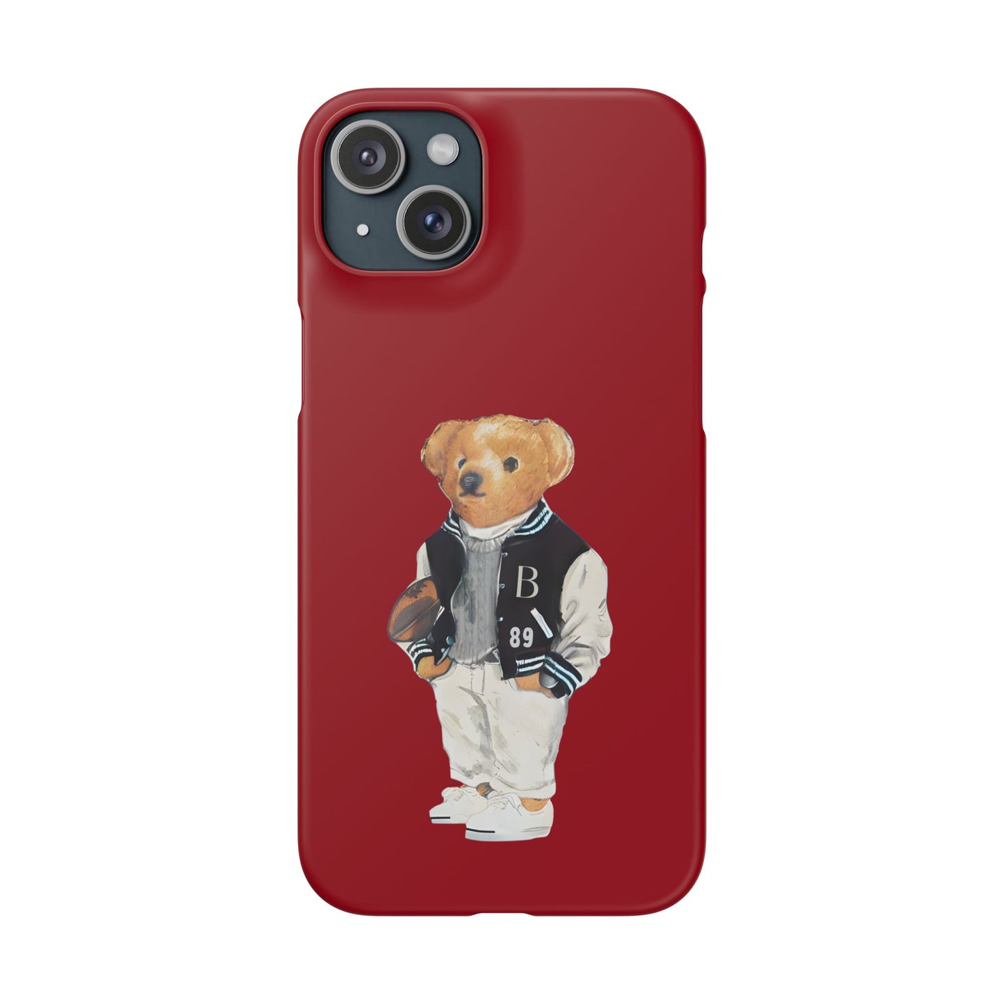 Red Bear Snap Case – Bold & Stylish