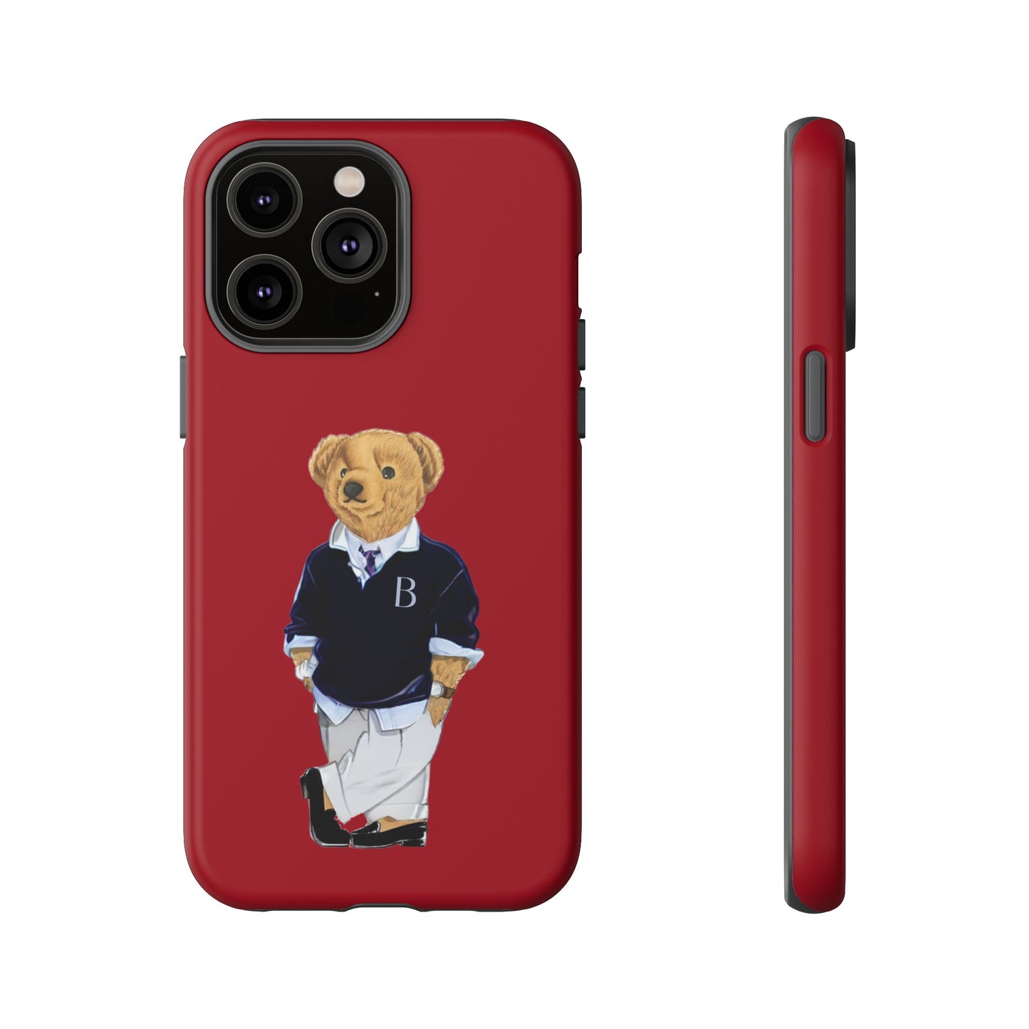 Red Bear Though Phone Case