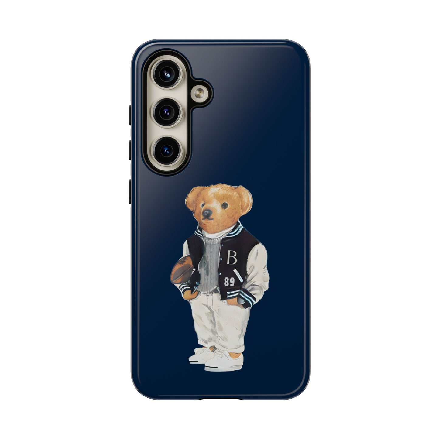 Dark Blue Tough Bear Phone Case