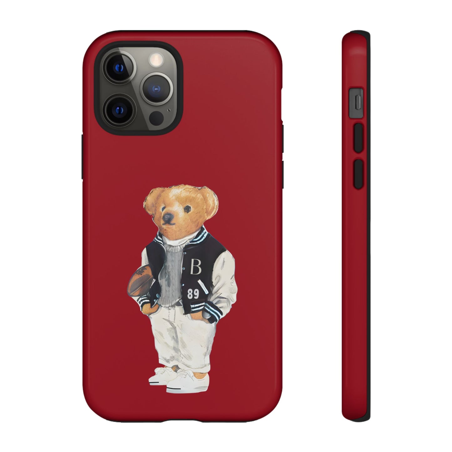 Red Tough Bear Phone Case