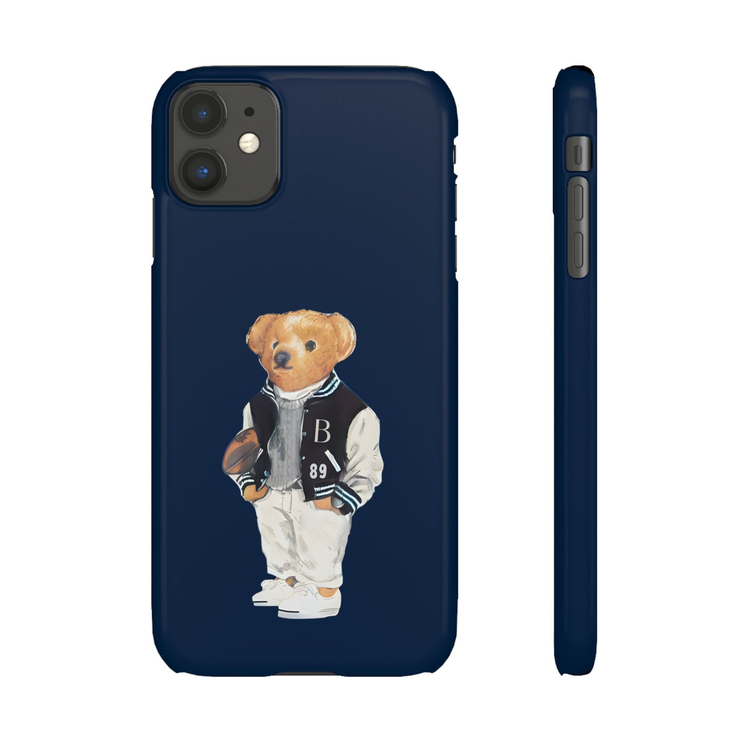 Dark Blue Bear Snap Case – Bold & Stylish