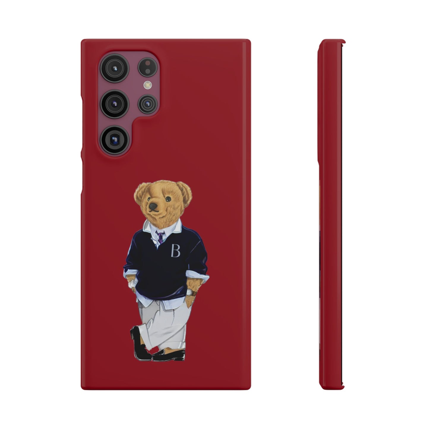 Red Bear Snap Case – Bold & Stylish