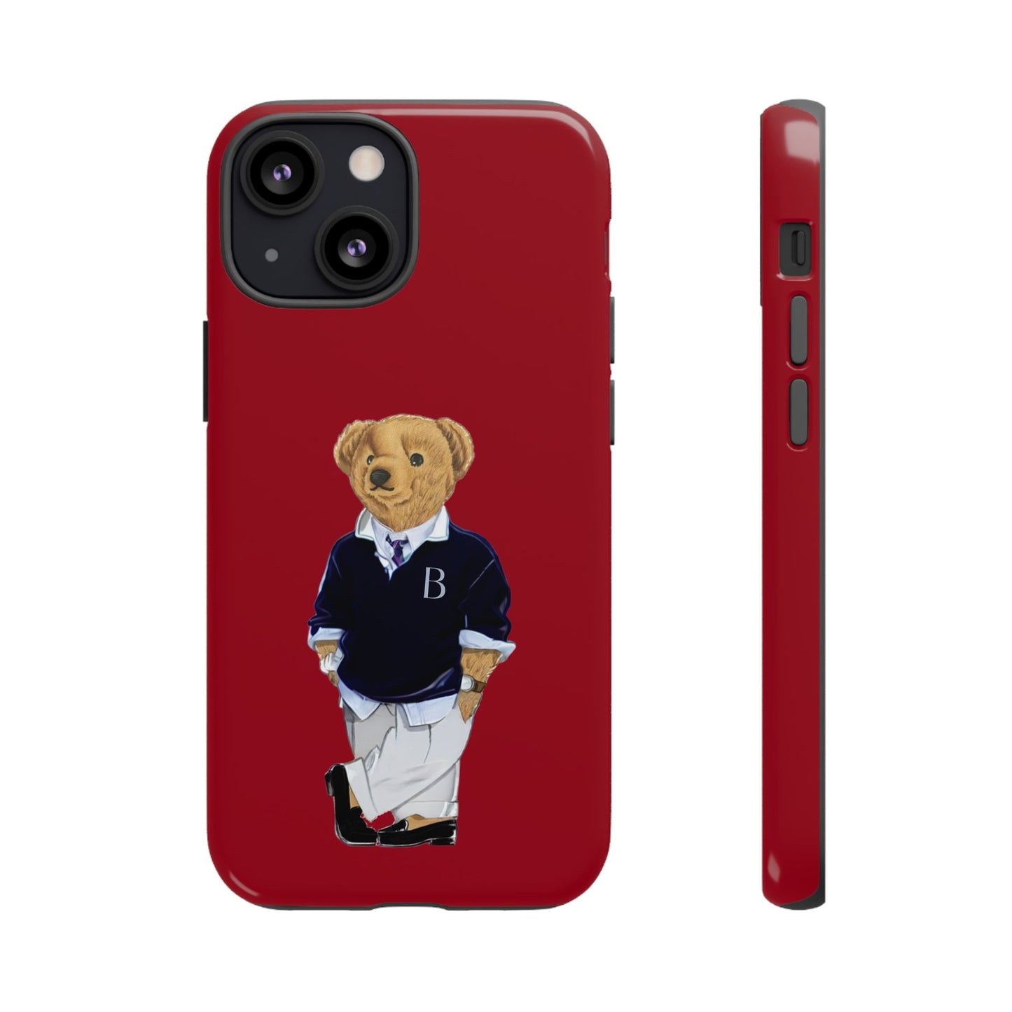 Red Bear Though Phone Case