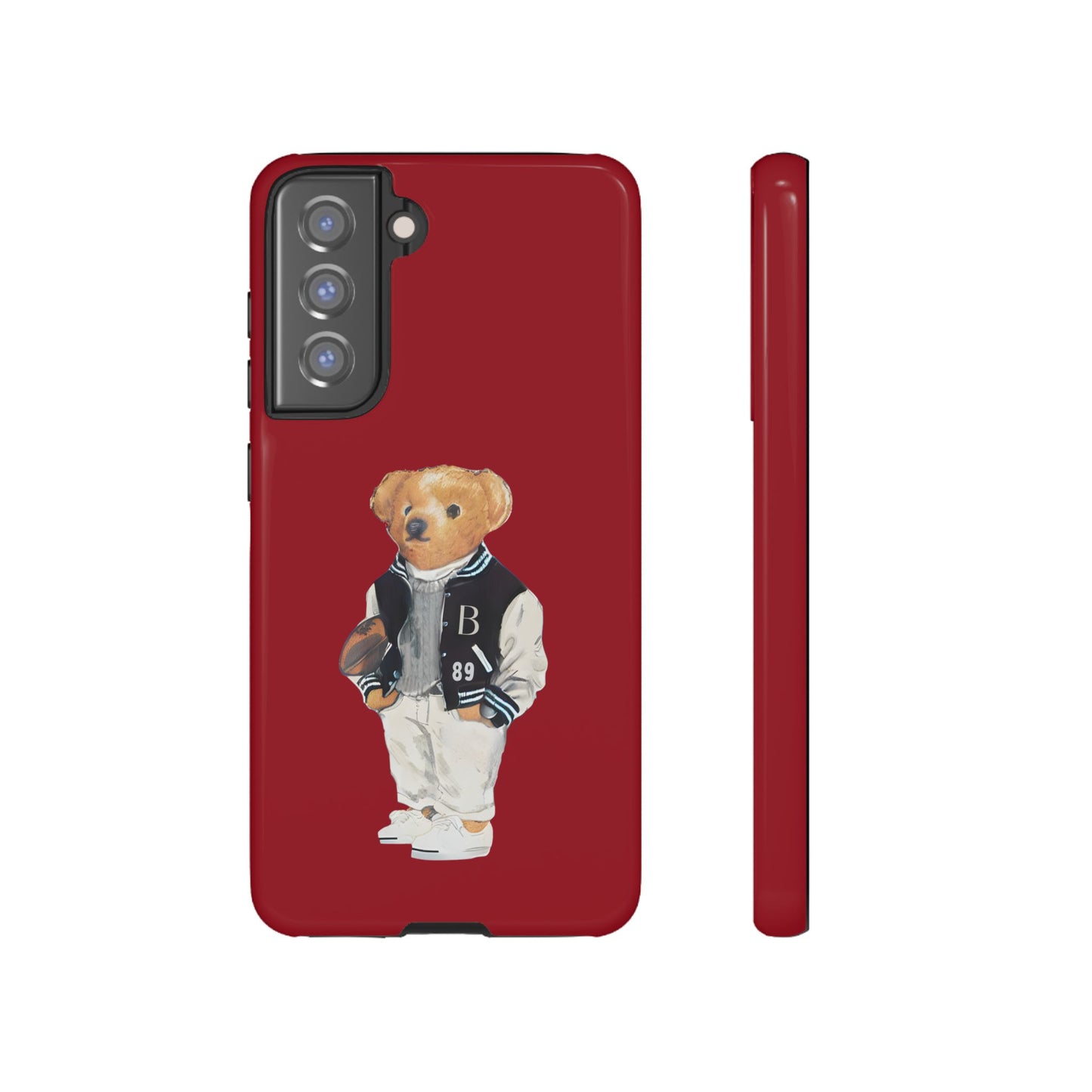 Red Tough Bear Phone Case