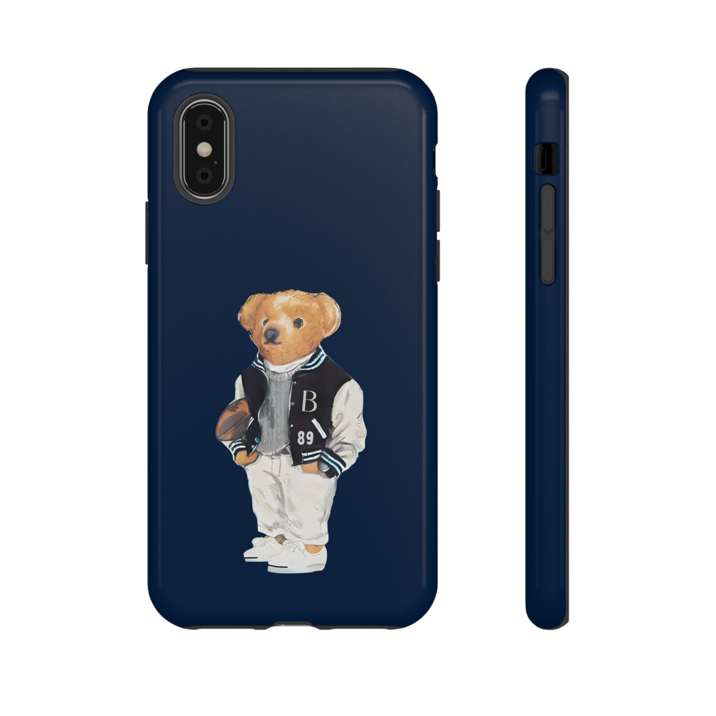 Dark Blue Tough Bear Phone Case