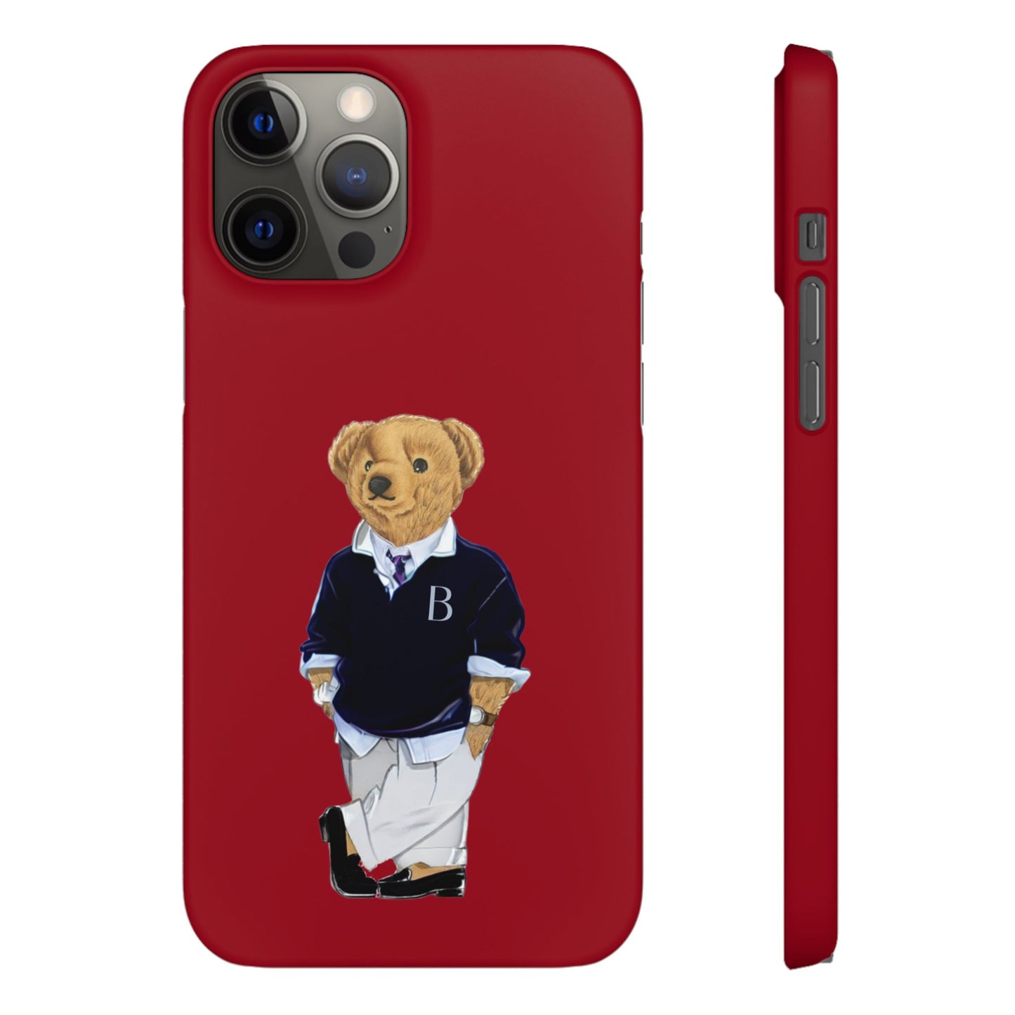 Red Bear Snap Case – Bold & Stylish