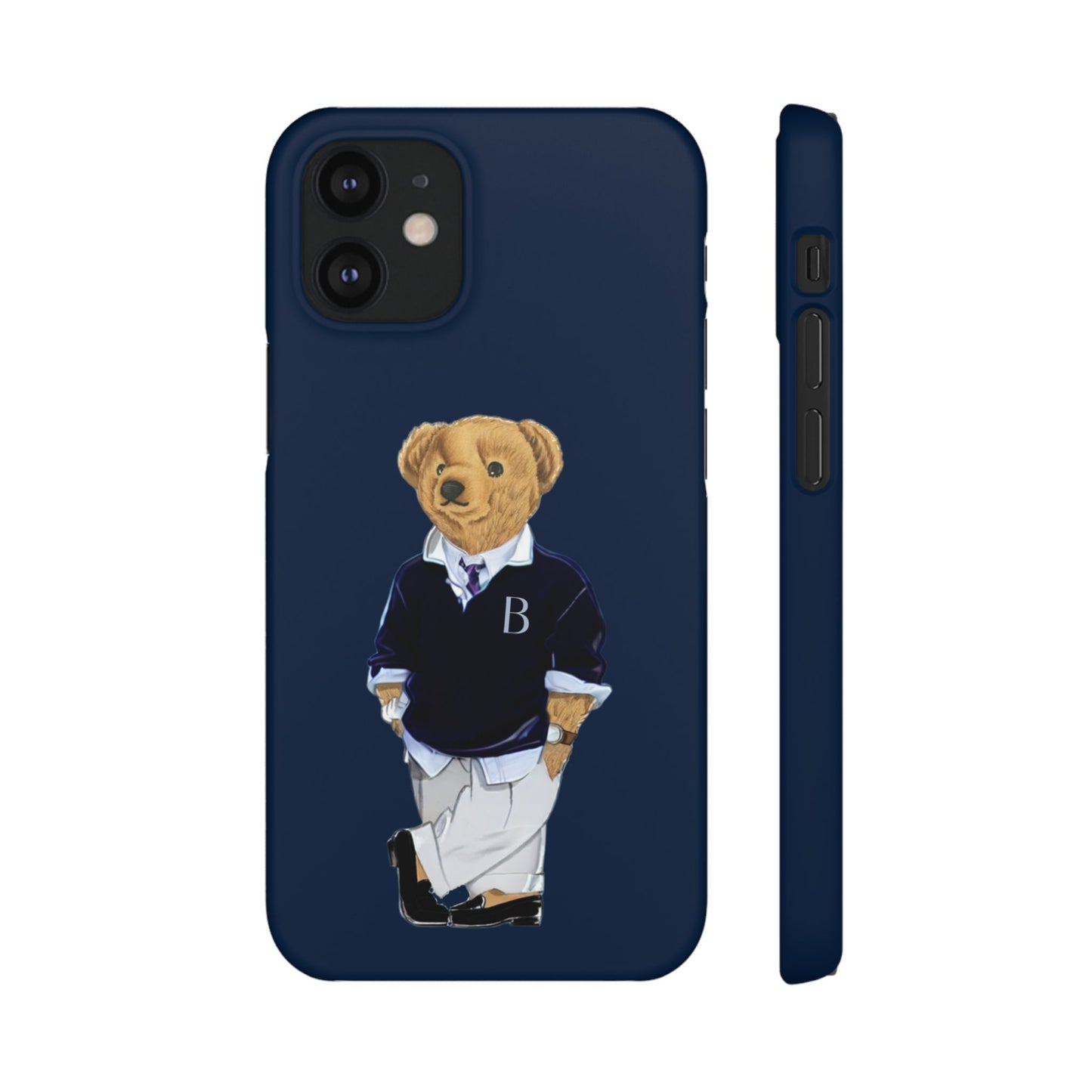 Dark Blue Bear Snap Case – Bold & Stylish