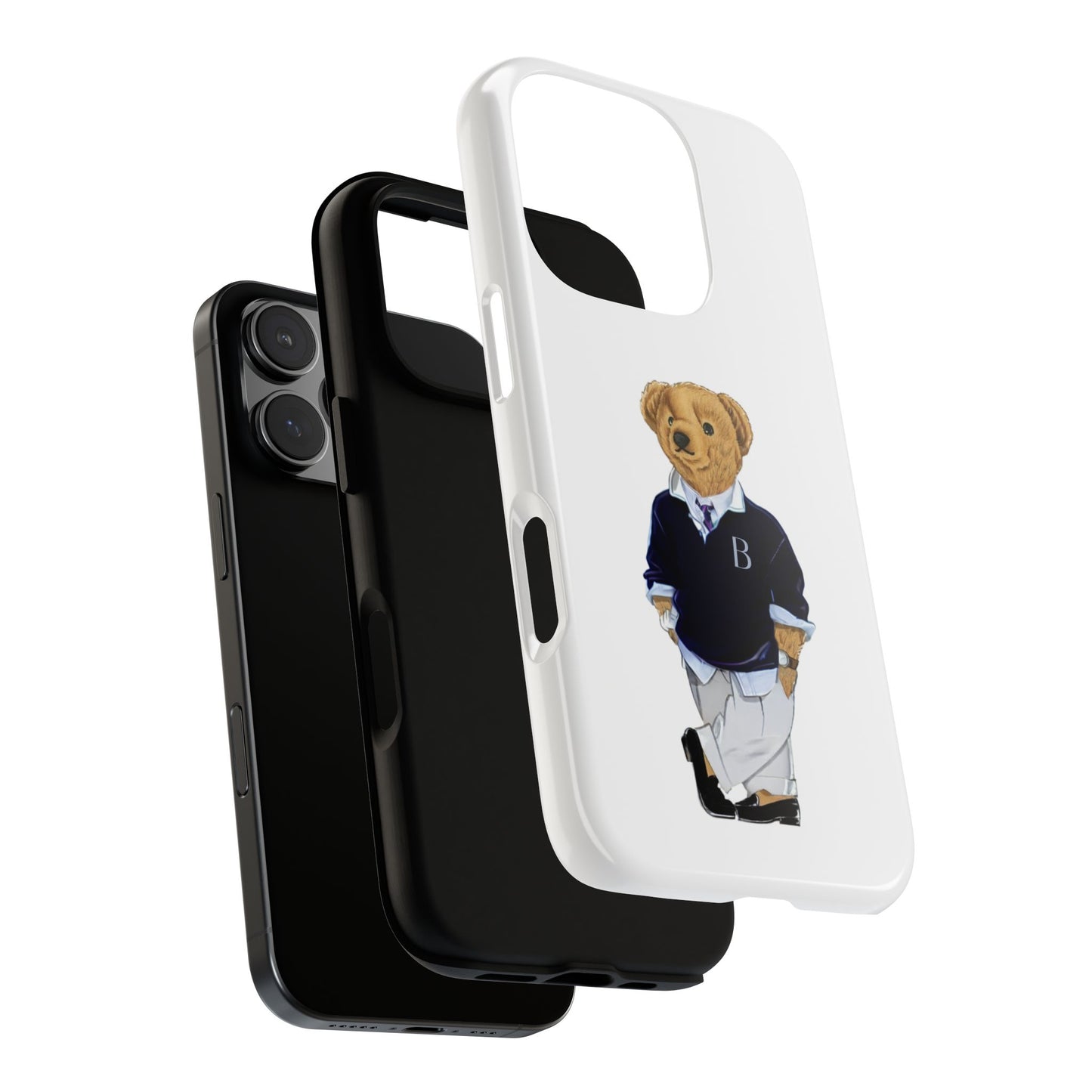 White Bear Though Phone Case