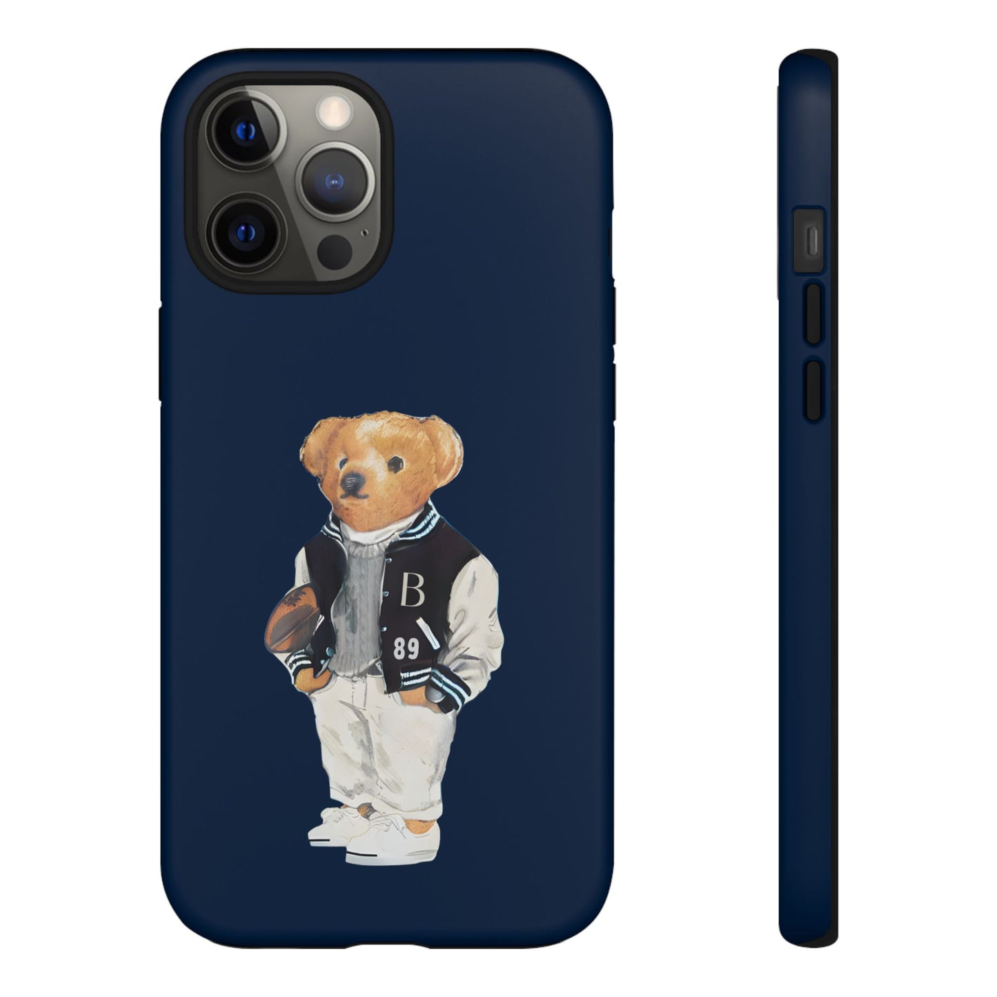 Dark Blue Tough Bear Phone Case