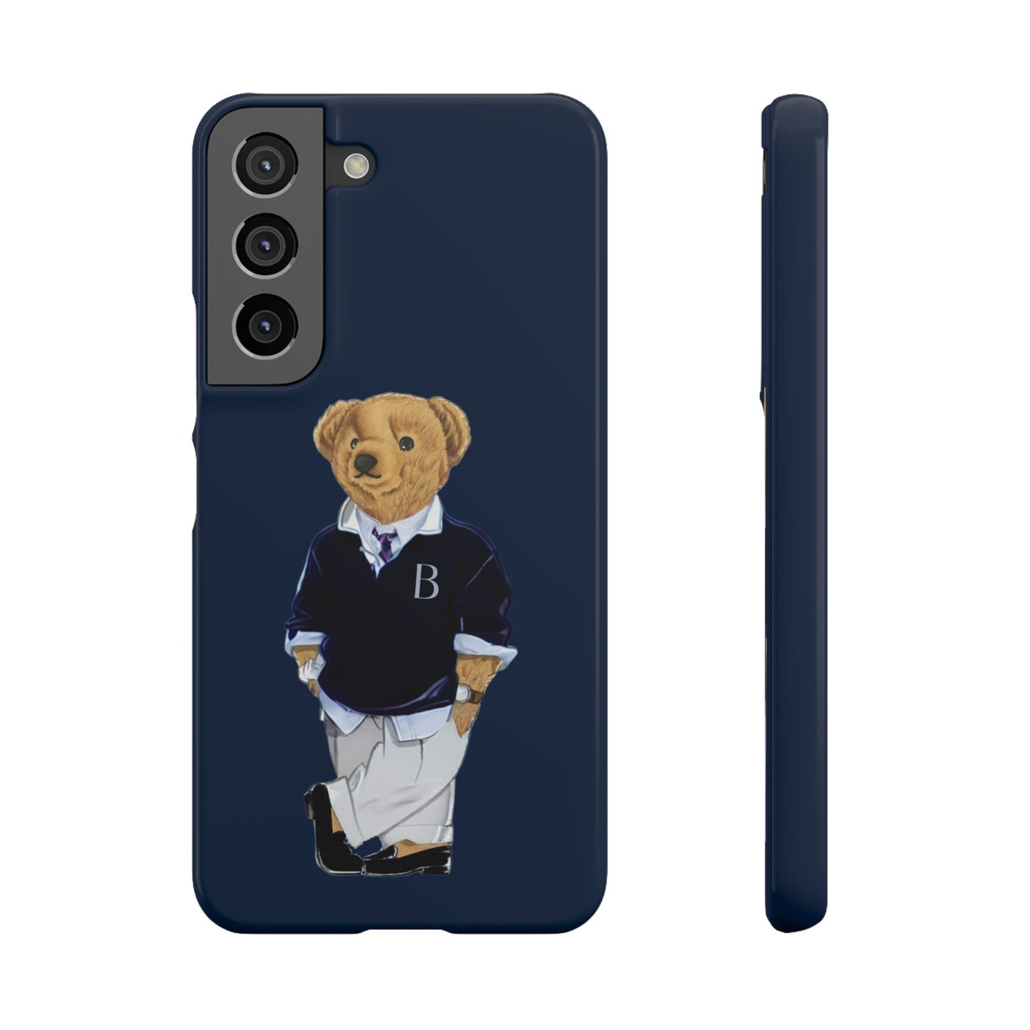 Dark Blue Bear Snap Case – Bold & Stylish