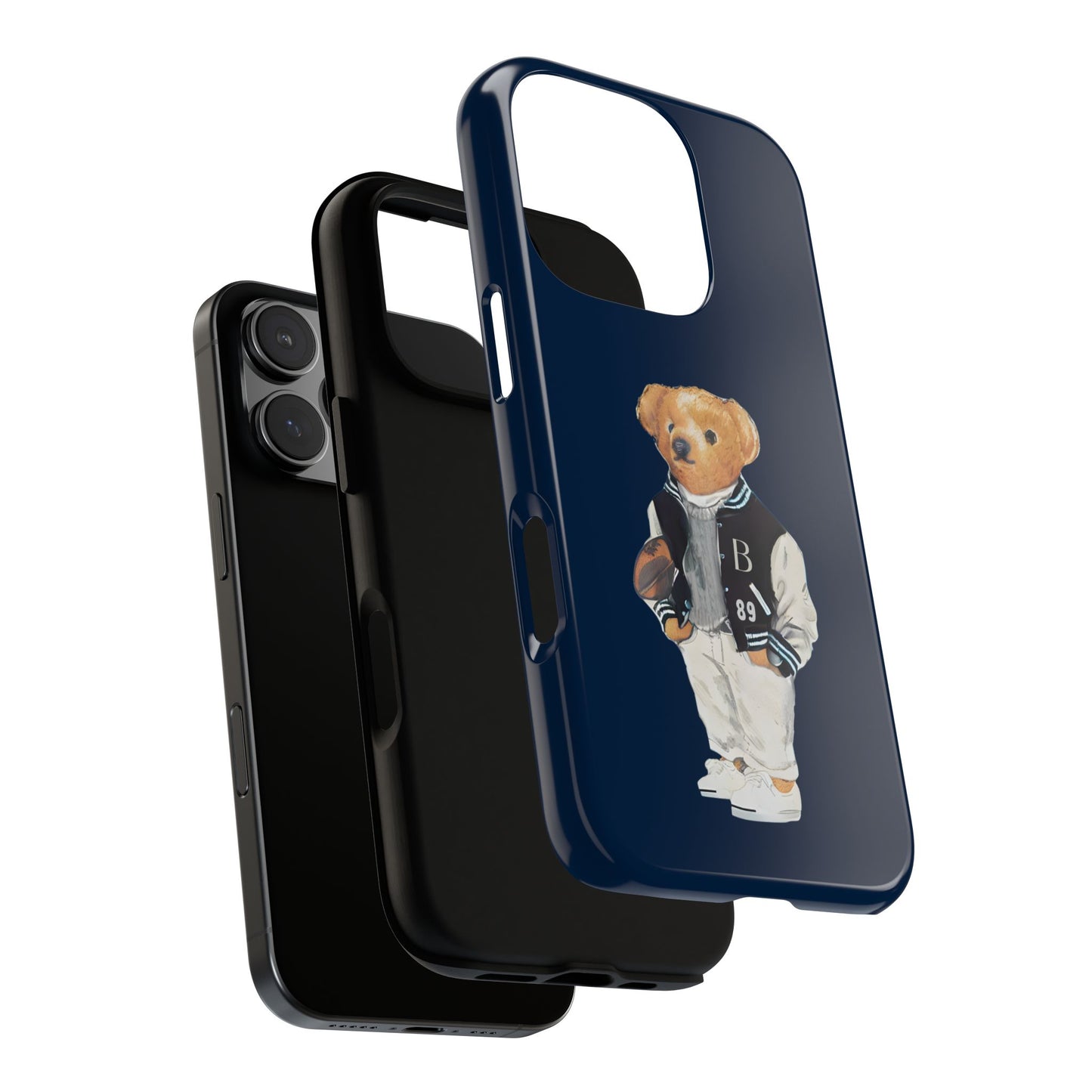 Dark Blue Tough Bear Phone Case