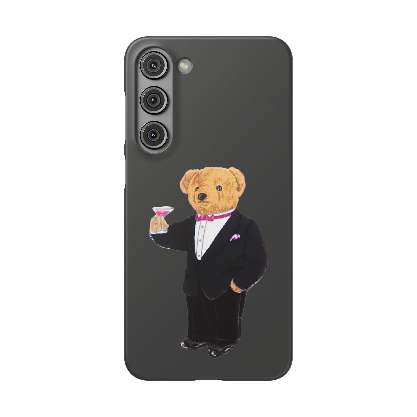 Light Black Bear Snap Case – Bold & Stylish