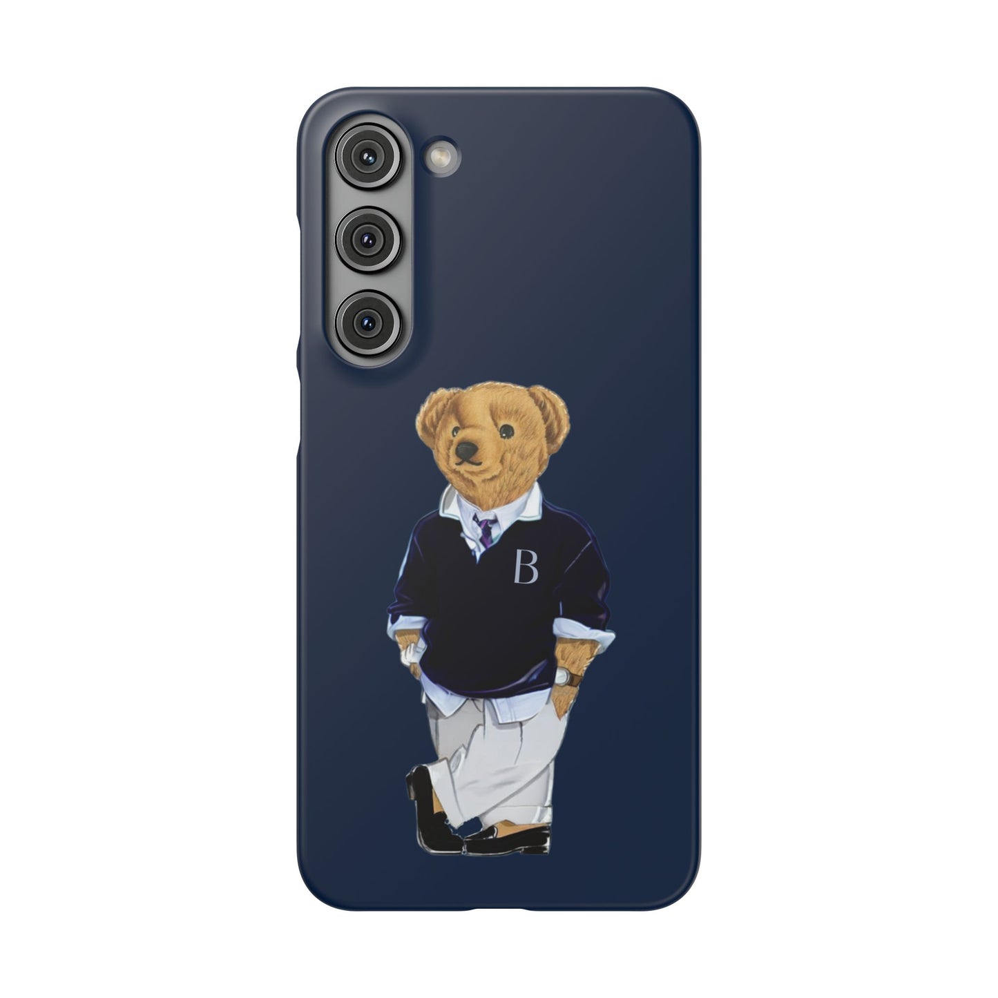 Dark Blue Bear Snap Case – Bold & Stylish