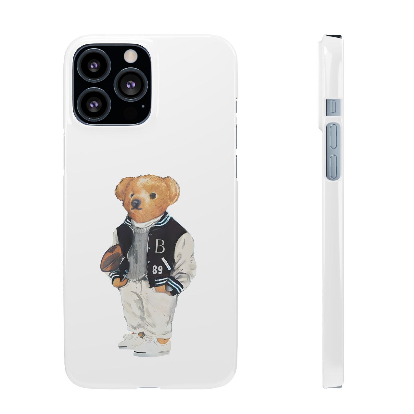 White Bear Snap Case – Bold & Stylish