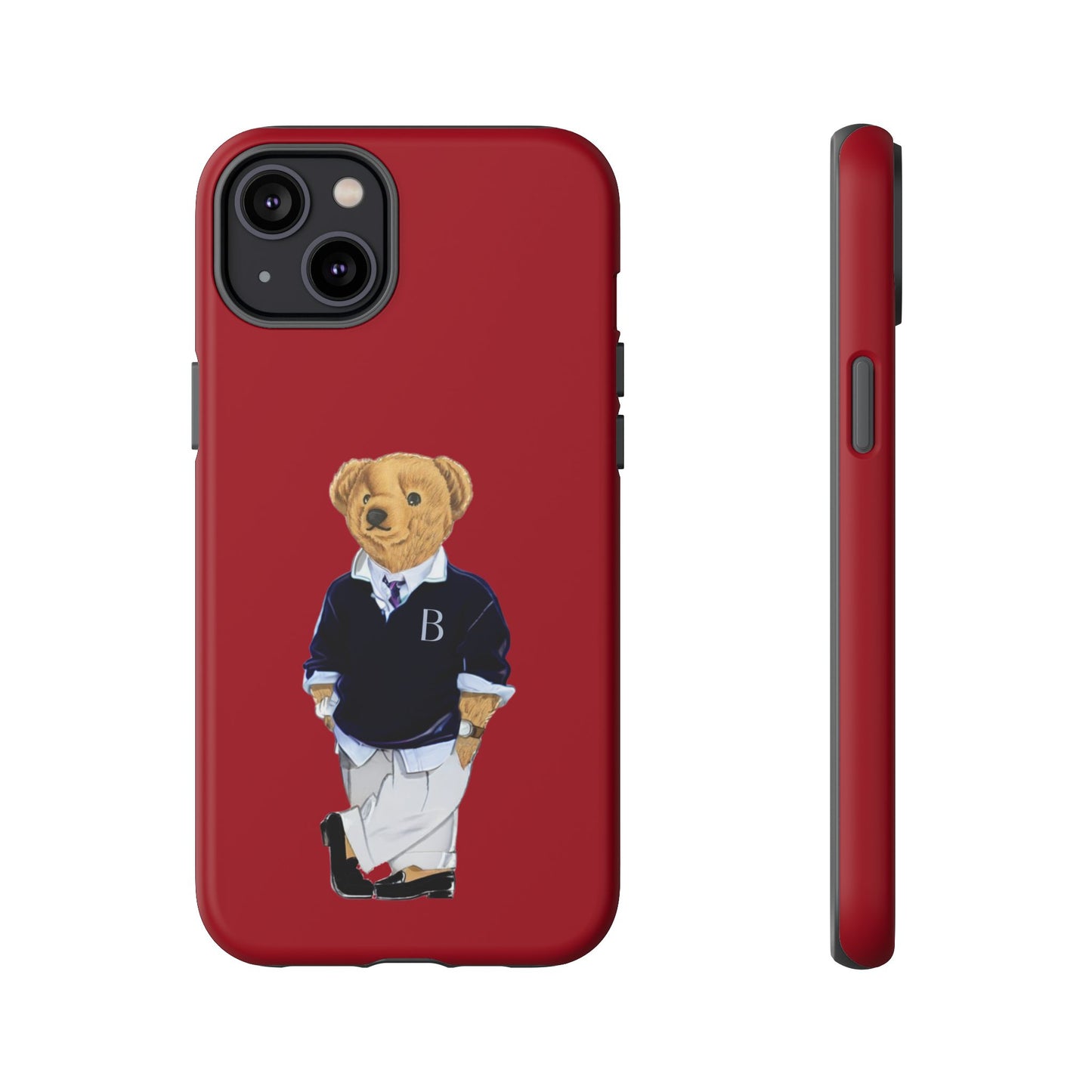 Red Bear Though Phone Case