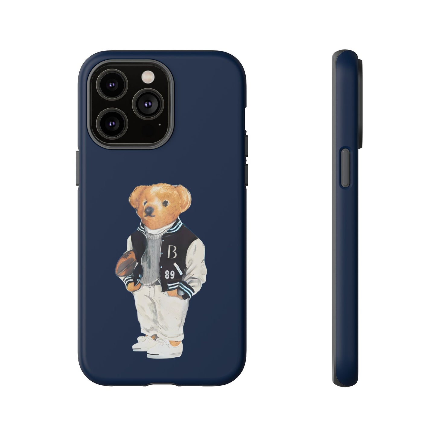 Dark Blue Tough Bear Phone Case