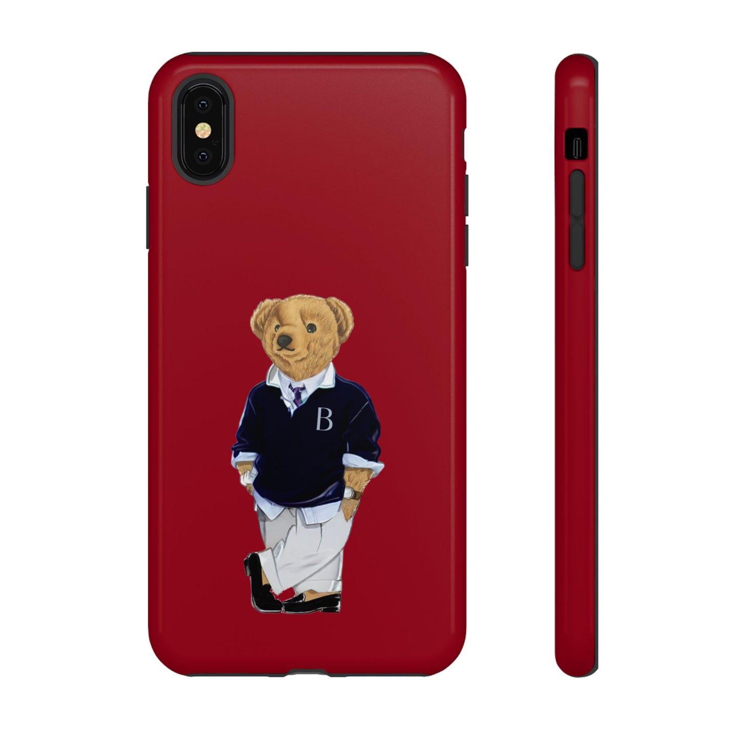 Red Bear Though Phone Case