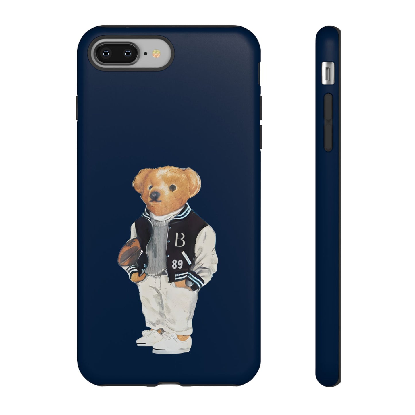 Dark Blue Tough Bear Phone Case