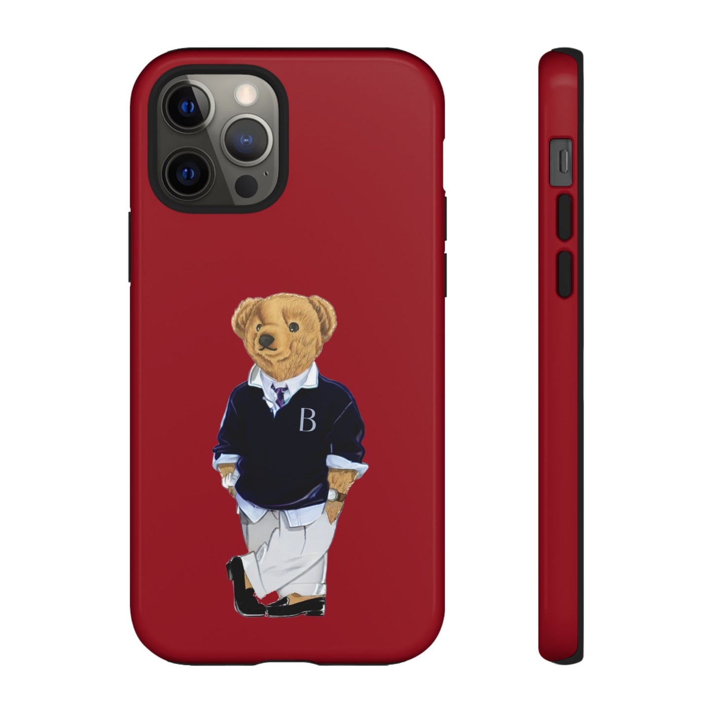 Red Bear Though Phone Case