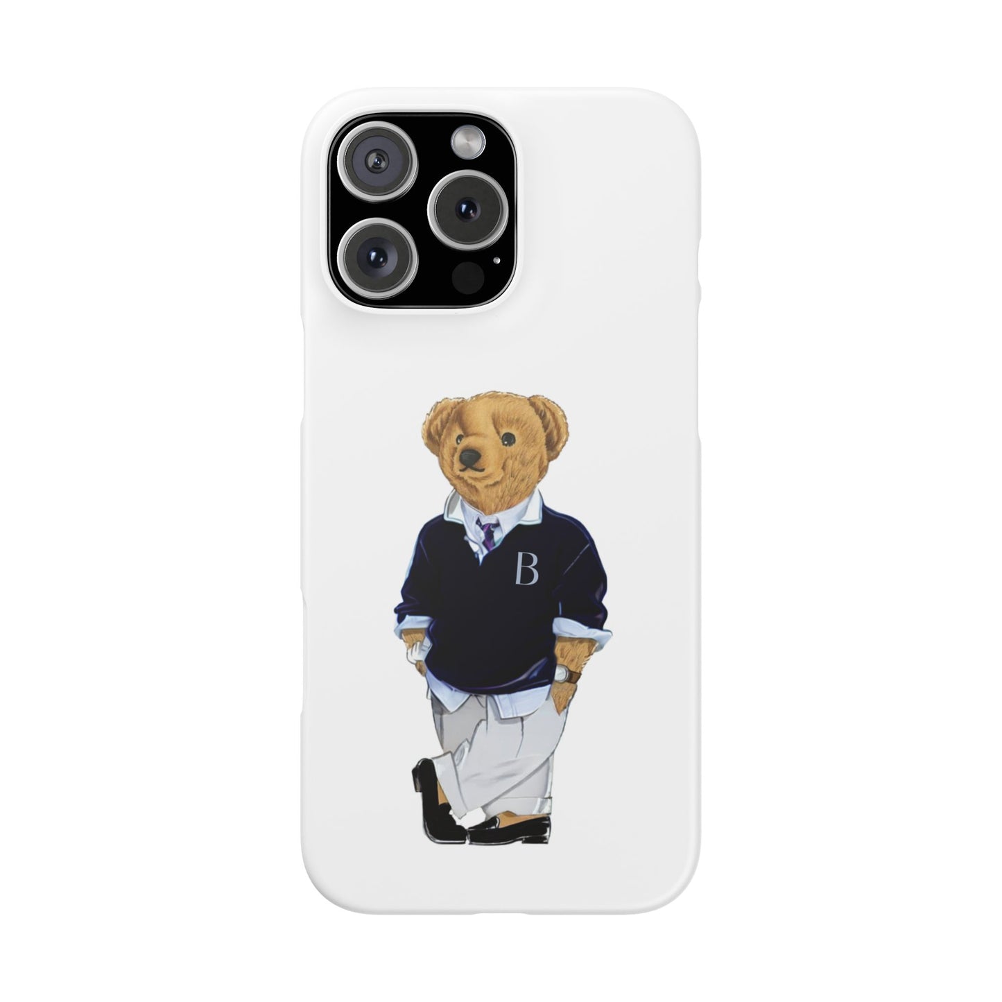 White Bear Snap Case – Bold & Stylish