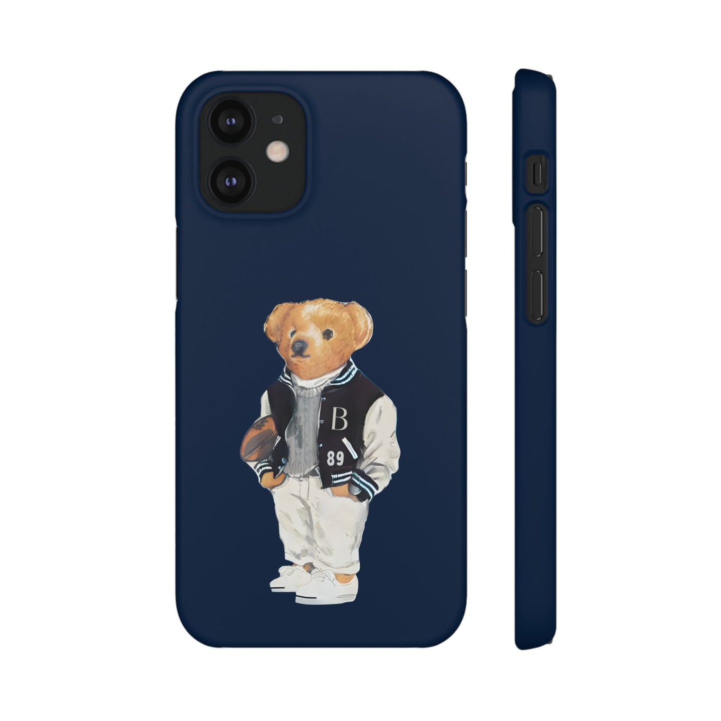 Dark Blue Bear Snap Case – Bold & Stylish