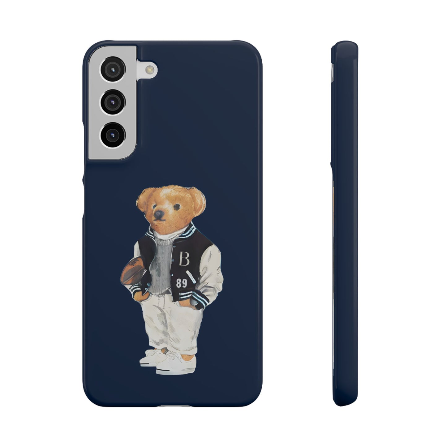 Dark Blue Bear Snap Case – Bold & Stylish