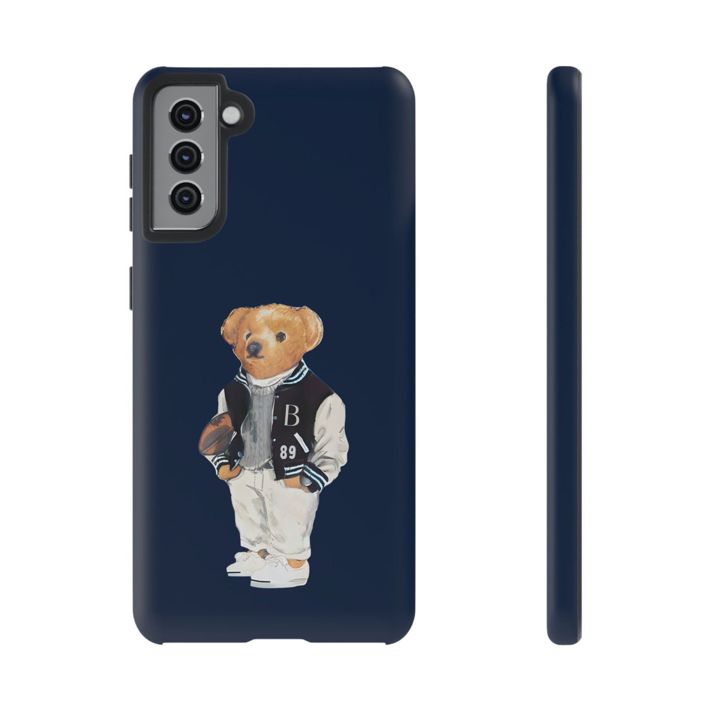 Dark Blue Tough Bear Phone Case