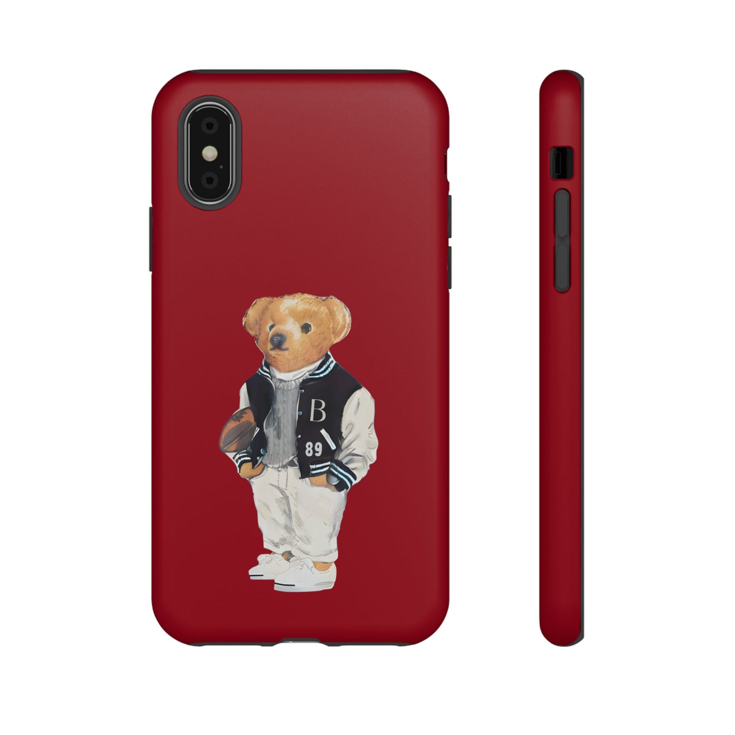 Red Tough Bear Phone Case