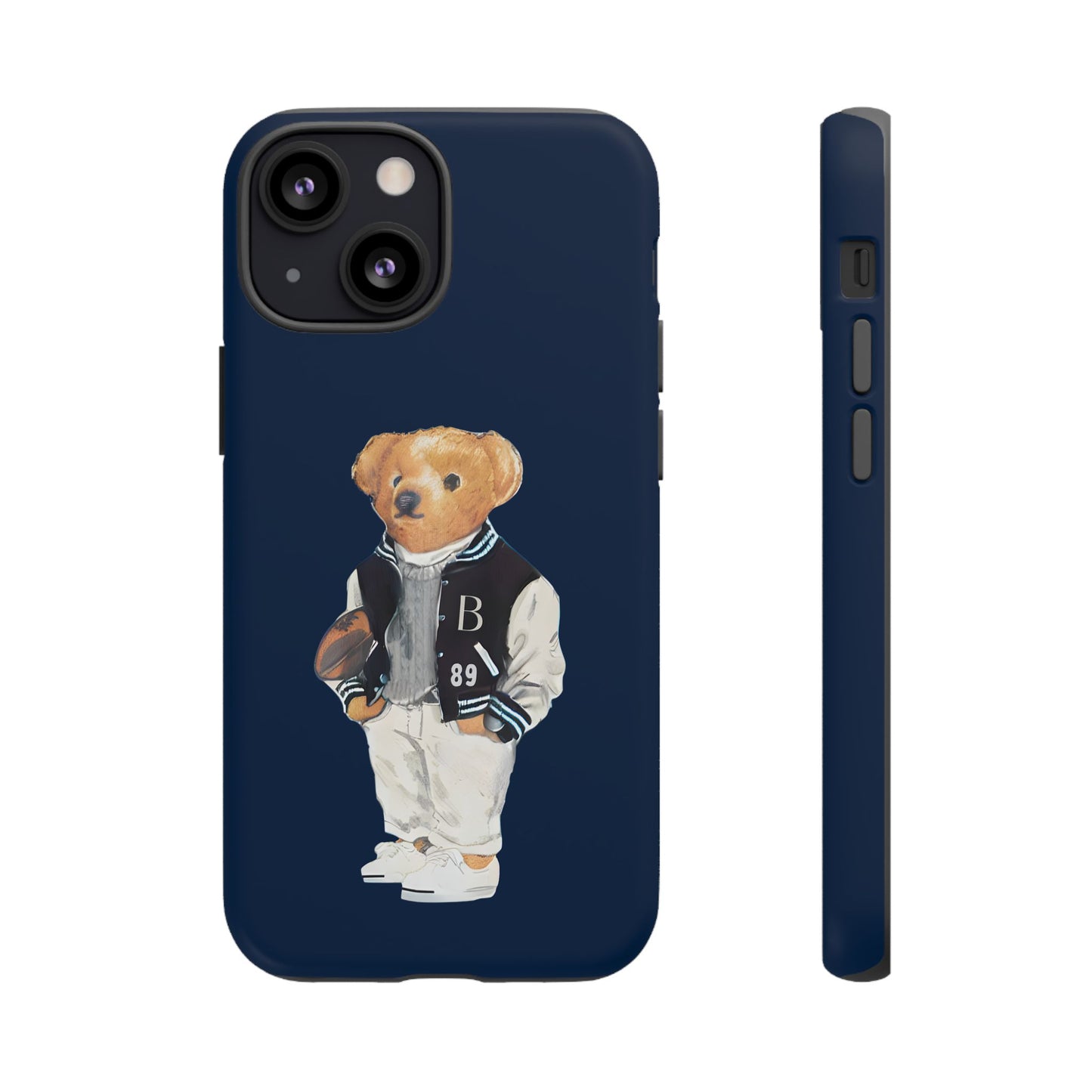 Dark Blue Tough Bear Phone Case